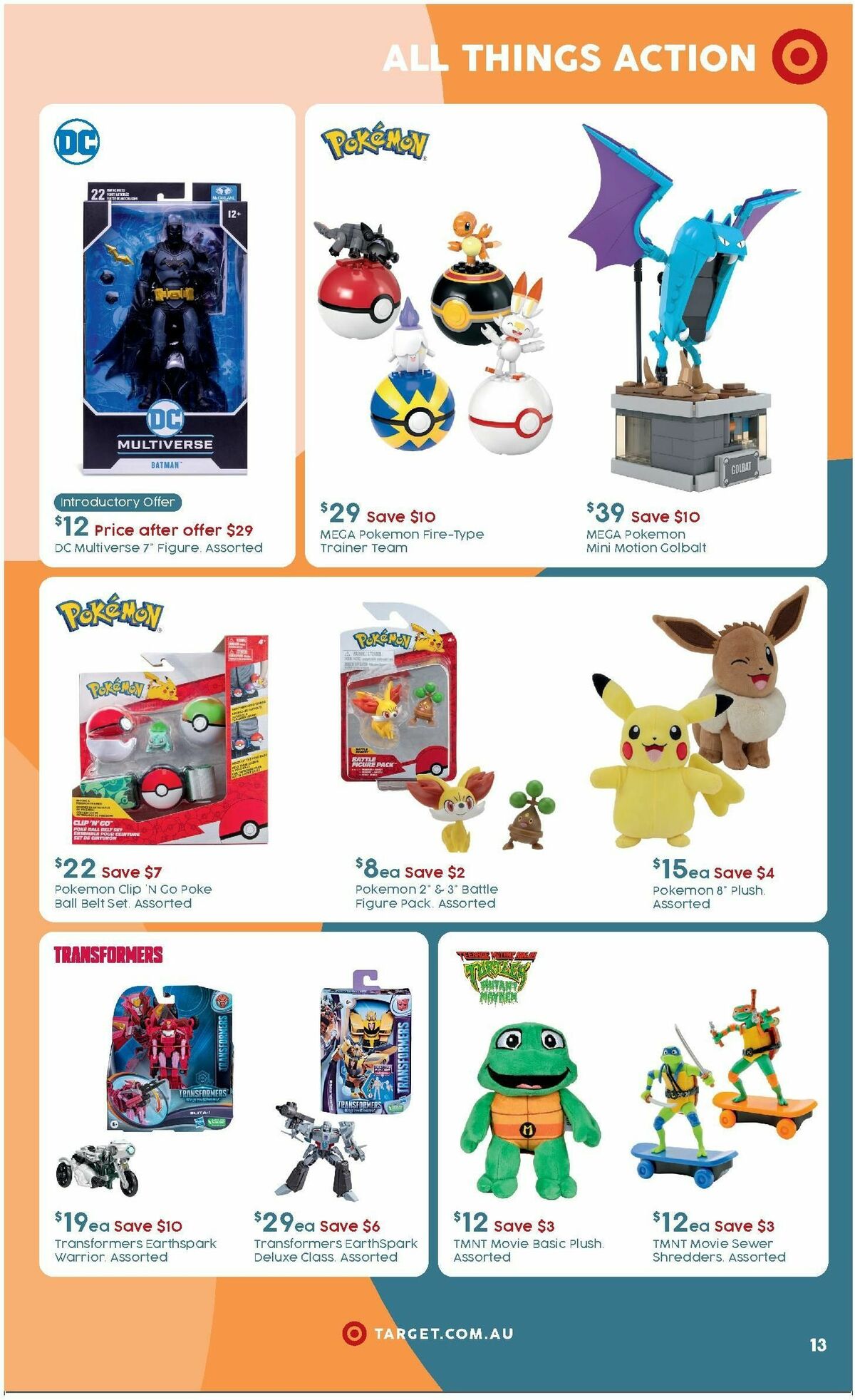 Target Catalogues from 25 March