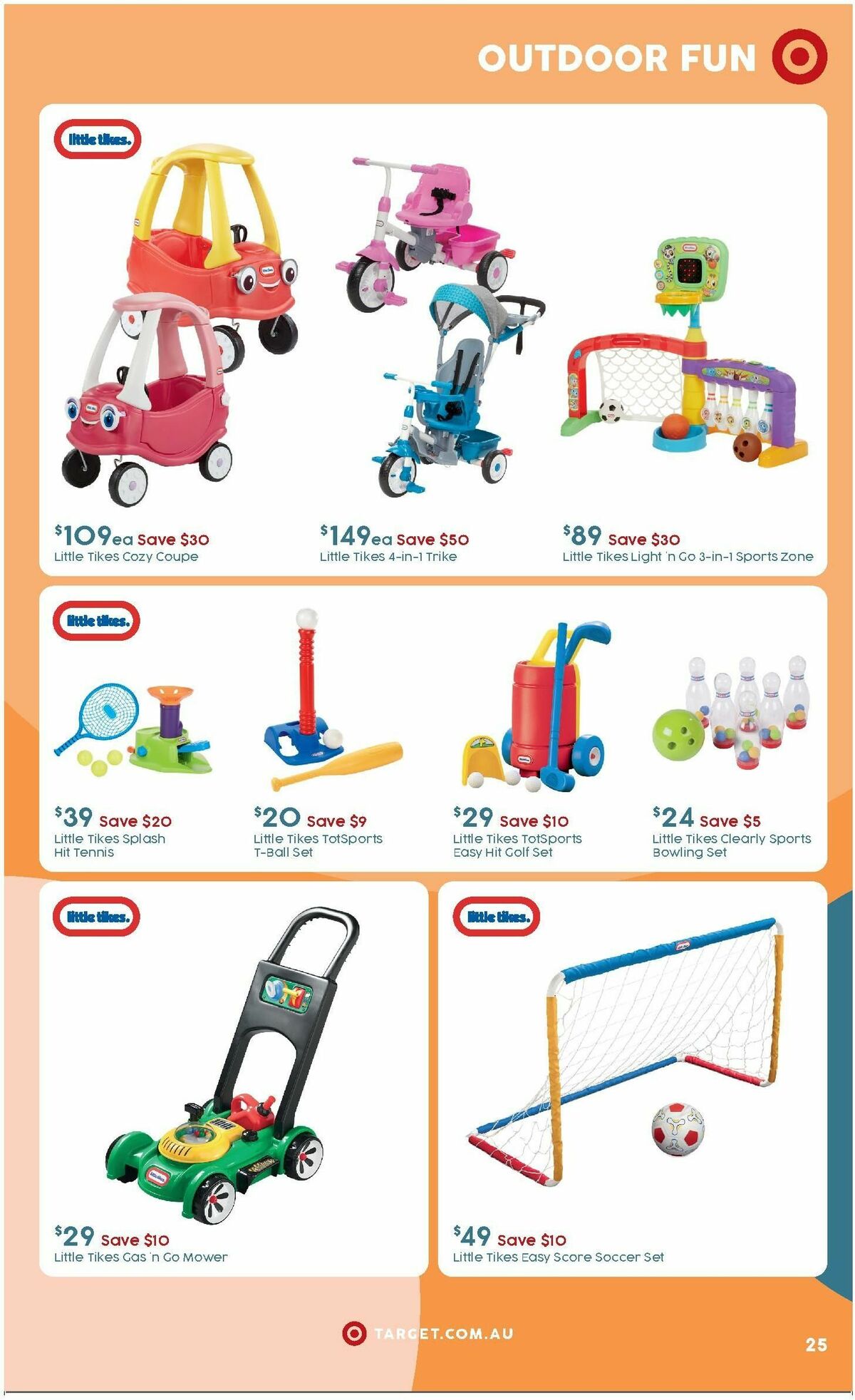 Target Catalogues from 25 March