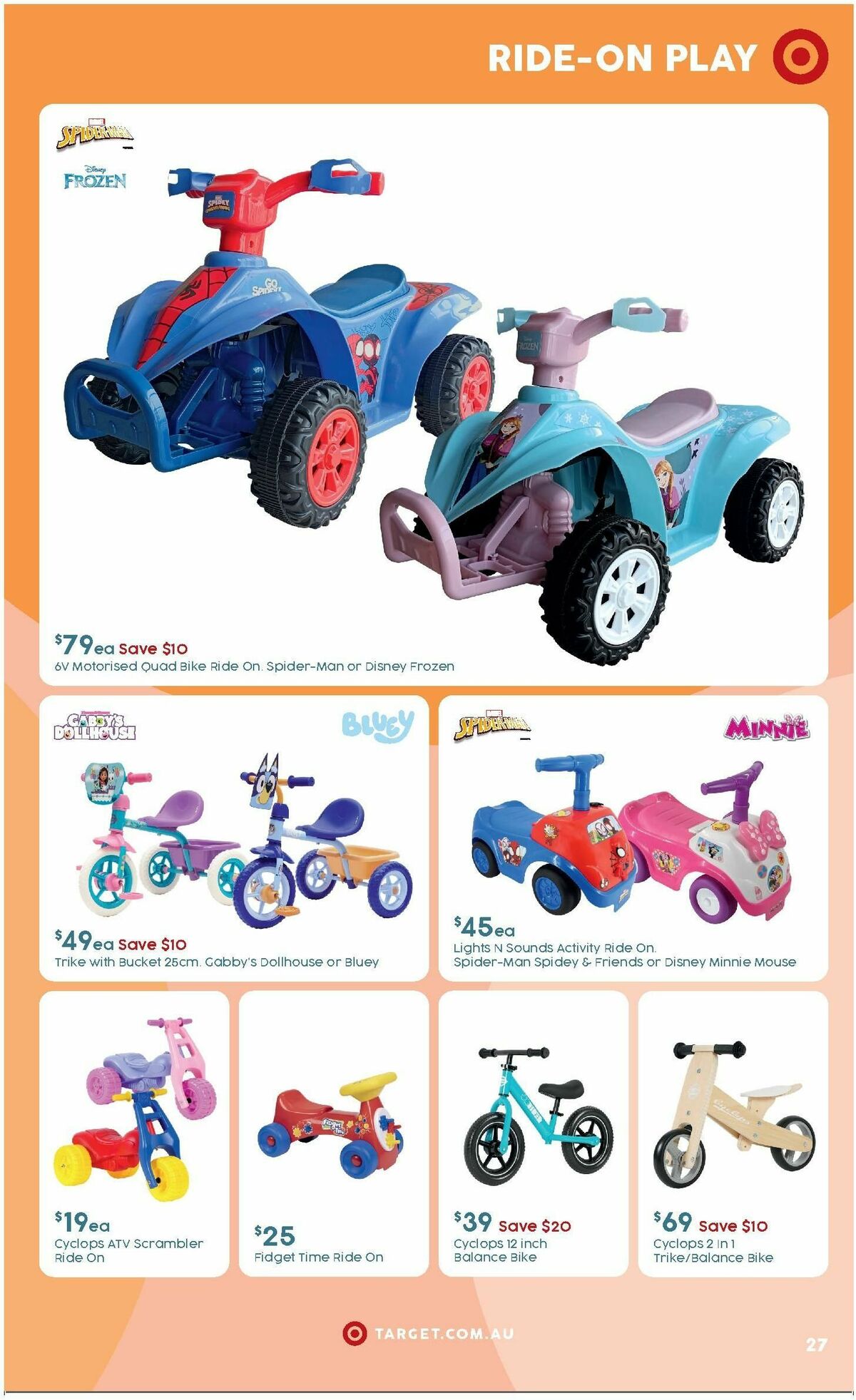 Target Catalogues from 25 March