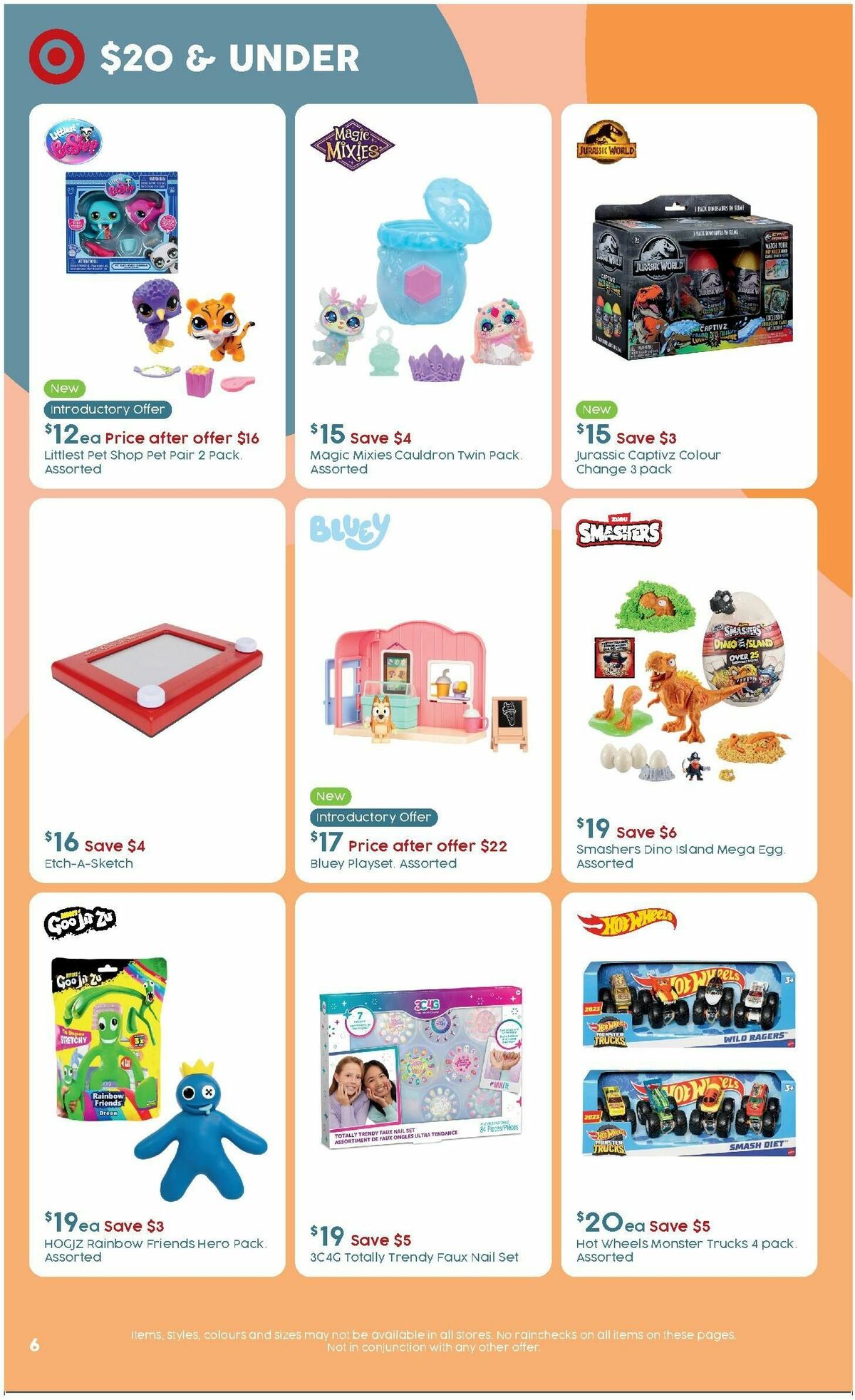 Target Catalogues from 25 March