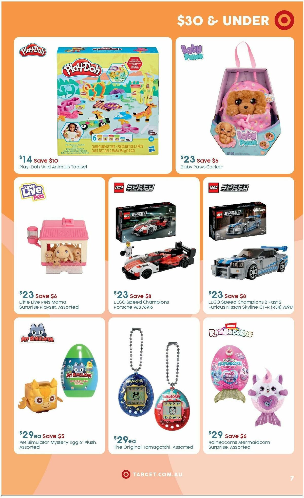 Target Catalogues from 25 March