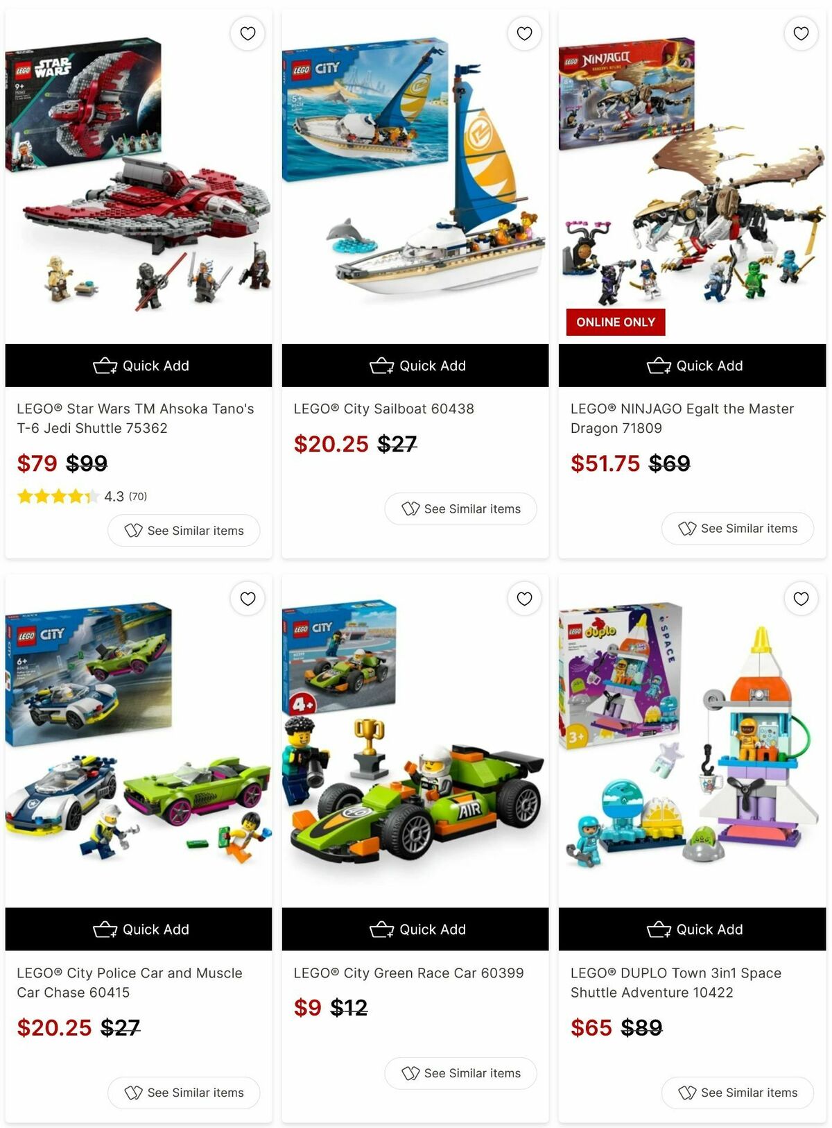 Target Catalogues from 10 May