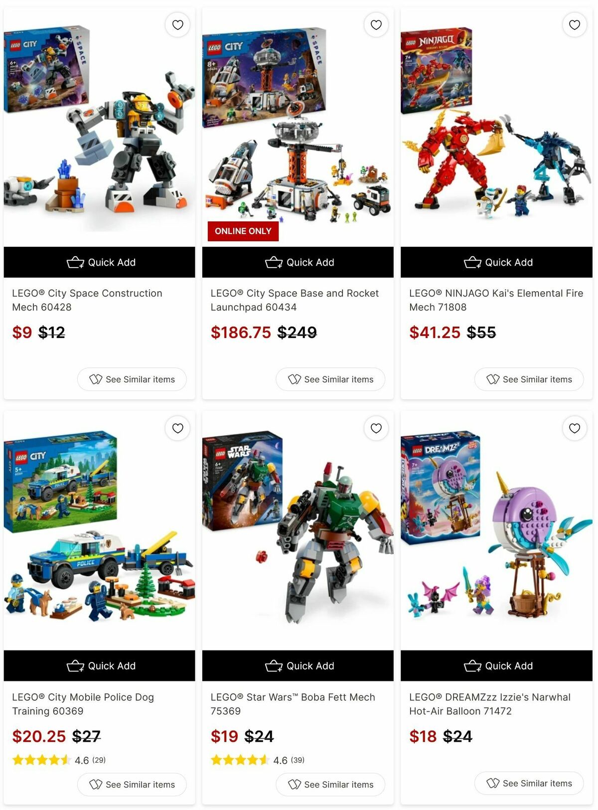 Target Catalogues from 10 May