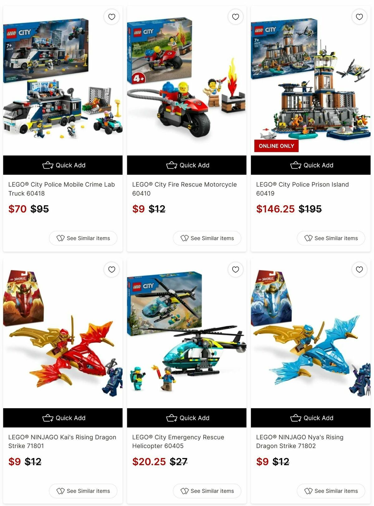 Target Catalogues from 10 May