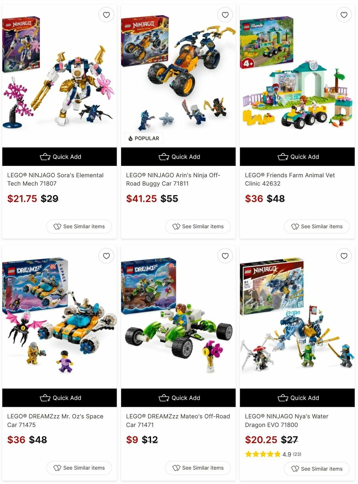 Target Catalogues from 10 May