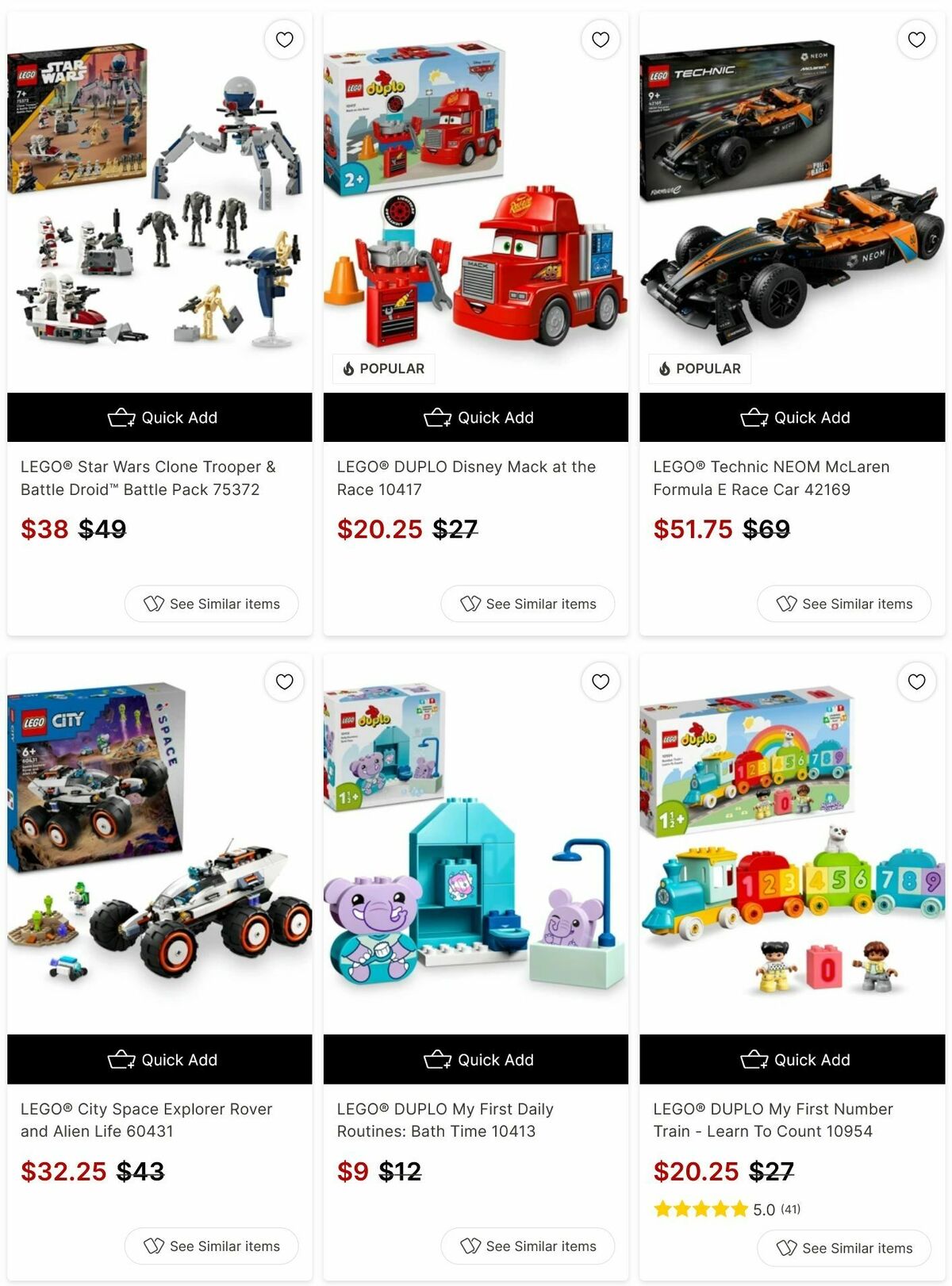 Target Catalogues from 10 May