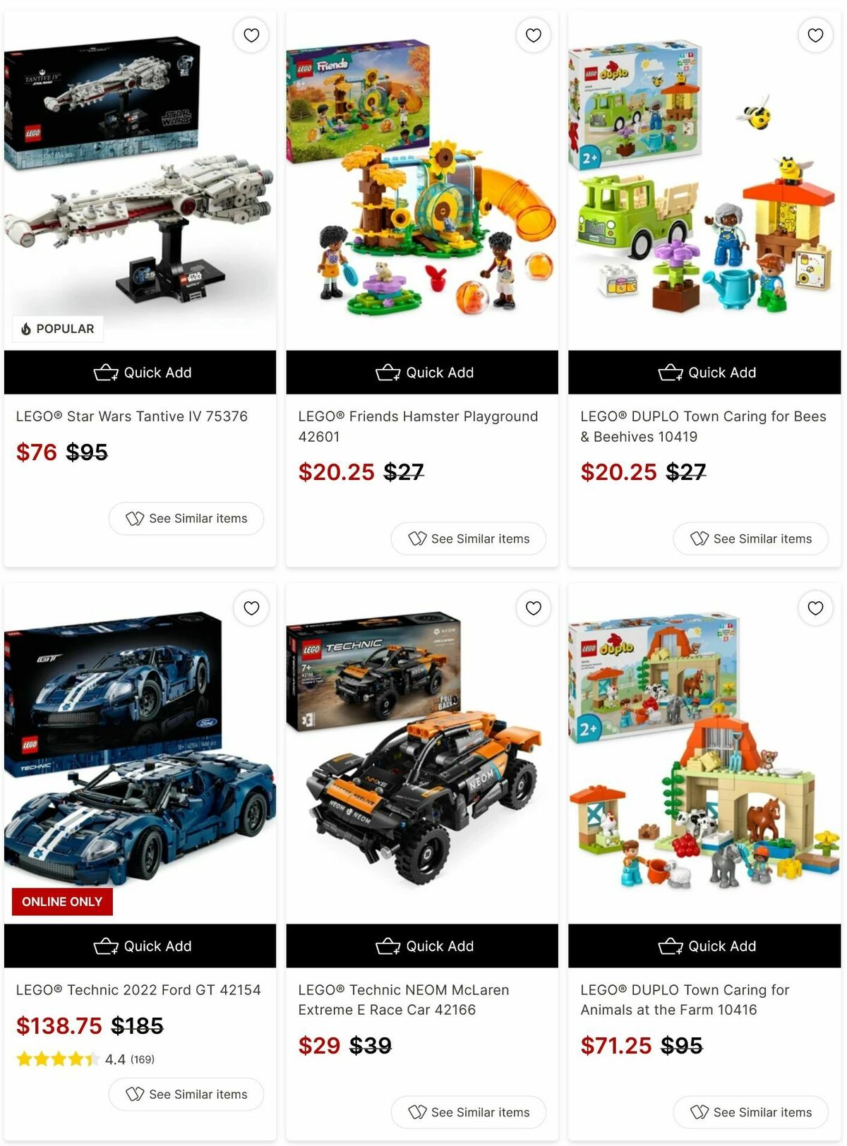 Target Catalogues from 10 May