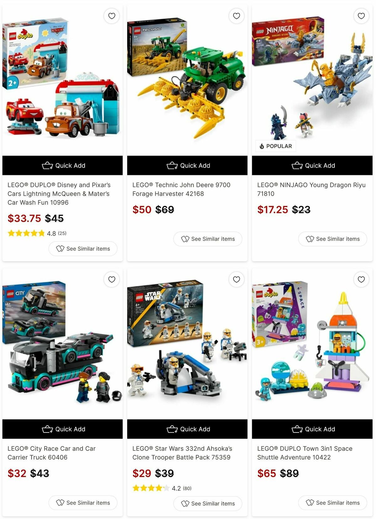 Target Catalogues from 10 May