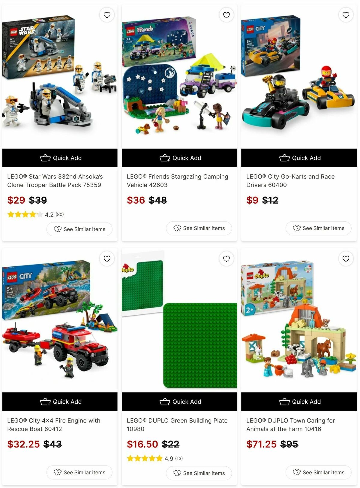 Target Catalogues from 10 May