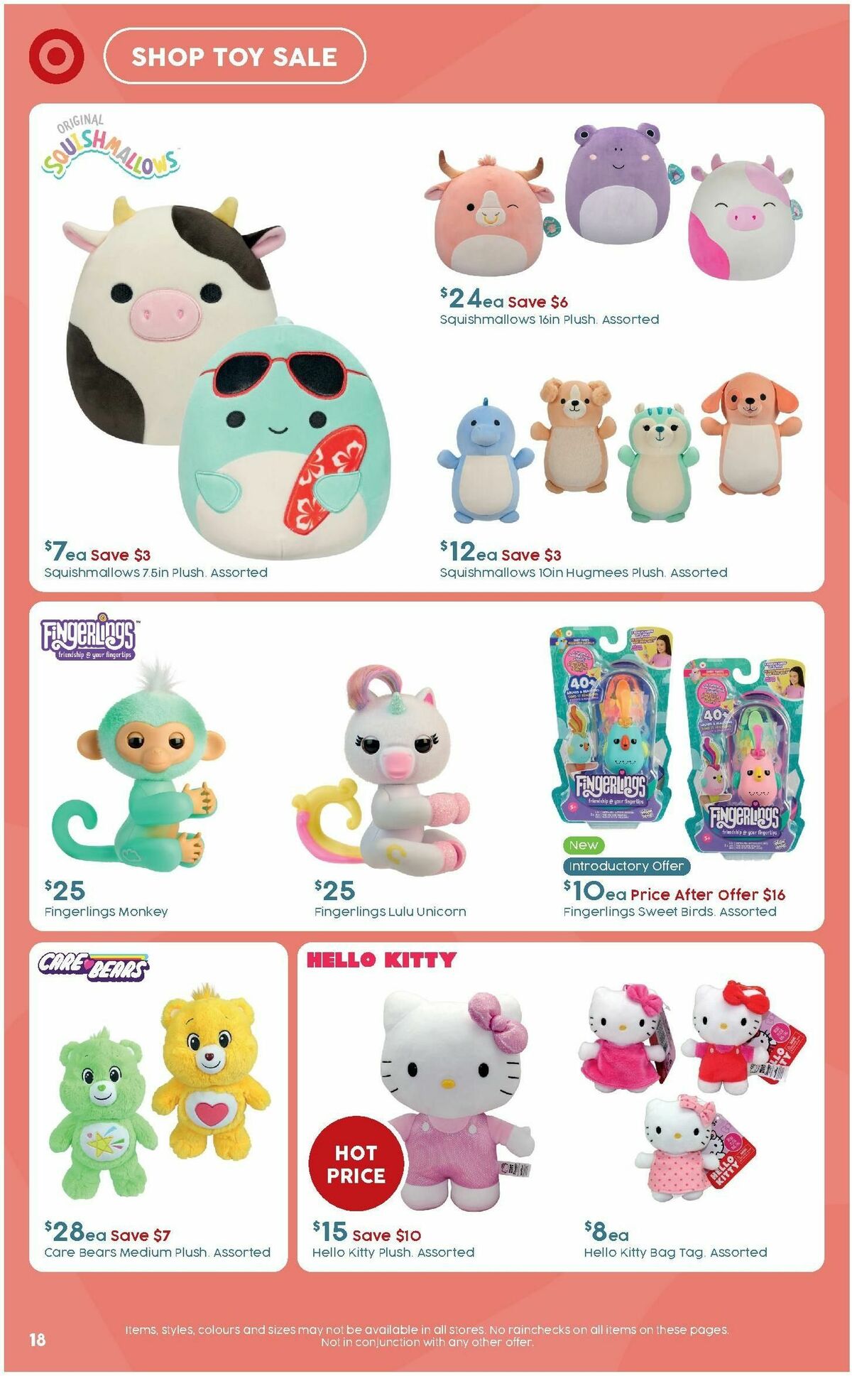 Target Catalogues from 27 June