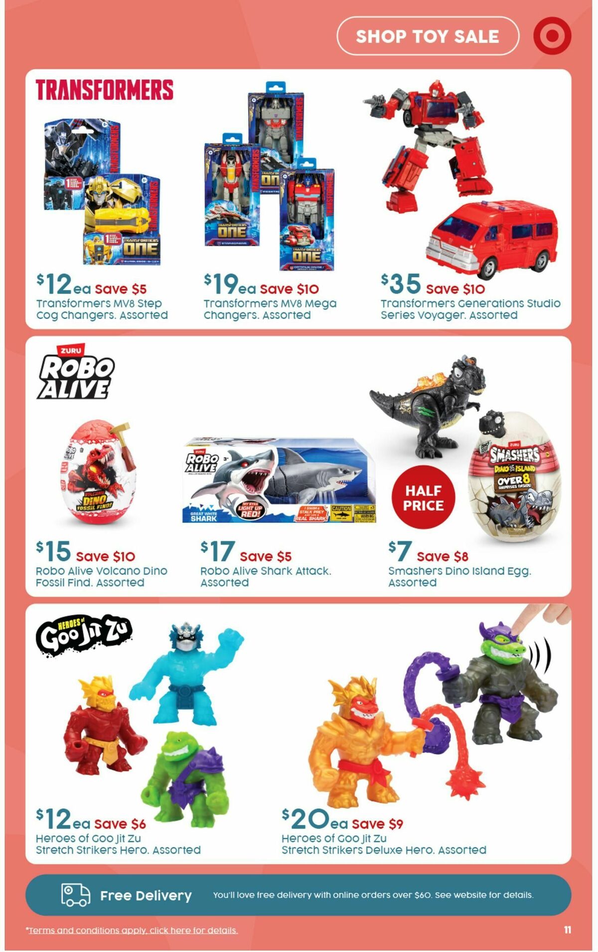 Target Catalogues from 19 September