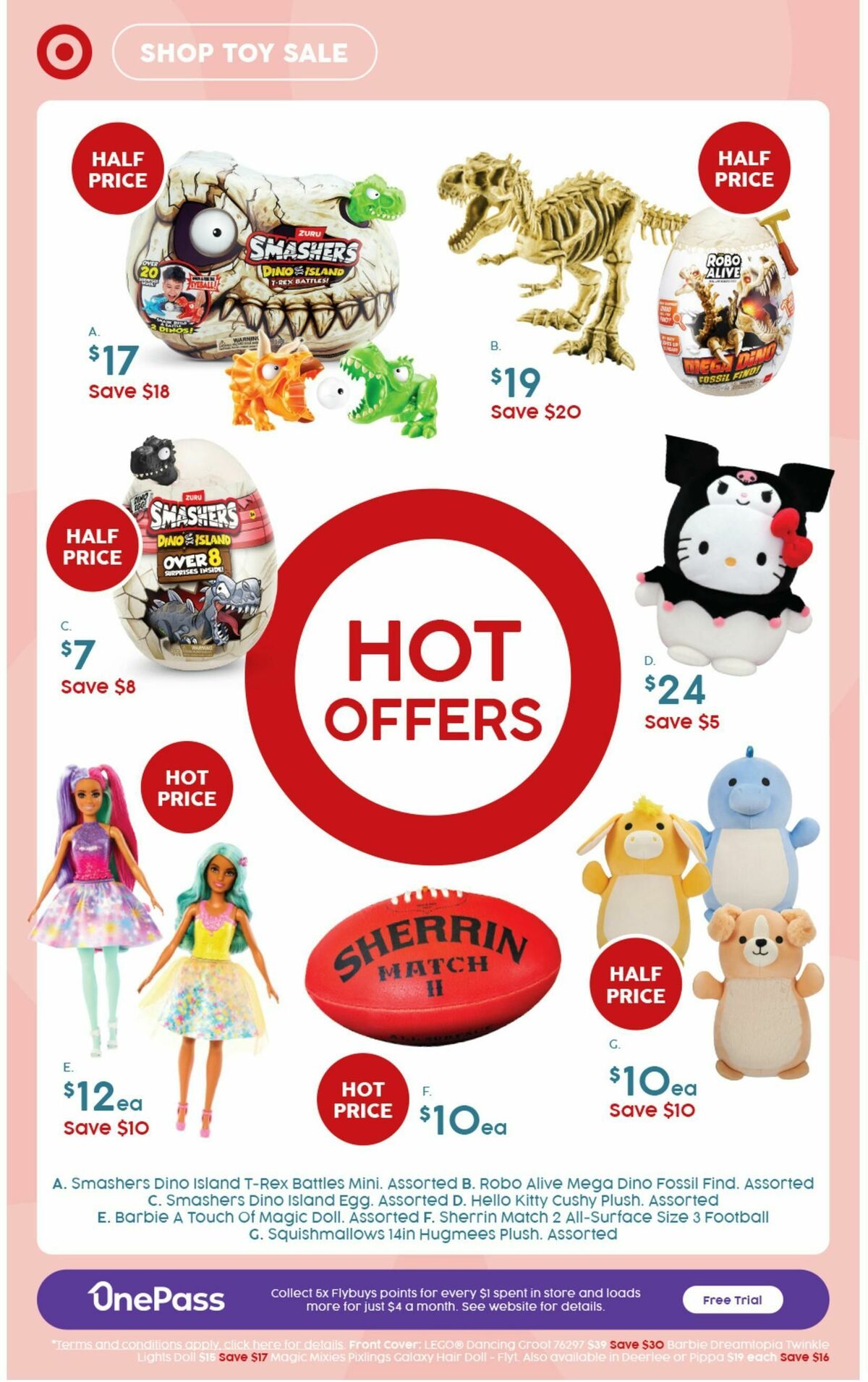 Target Catalogues from 19 September