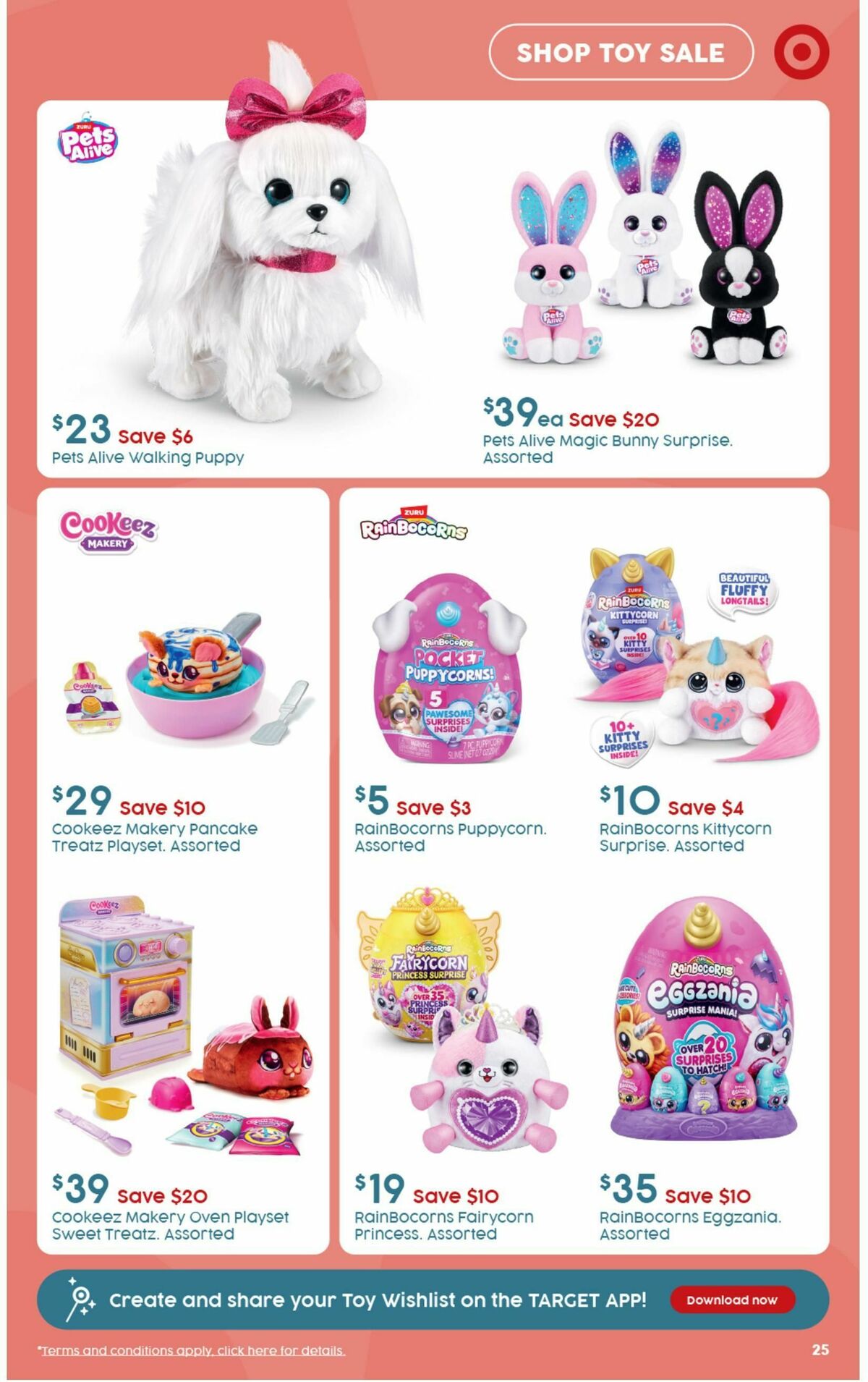 Target Catalogues from 19 September