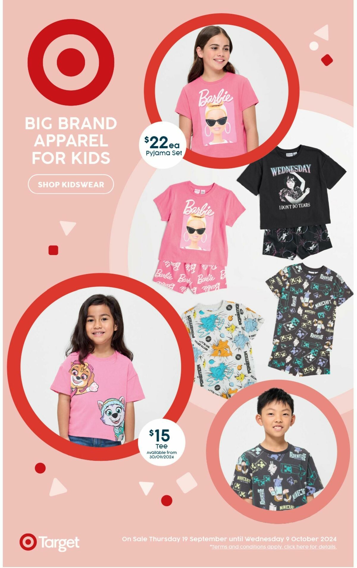 Target Catalogues from 19 September