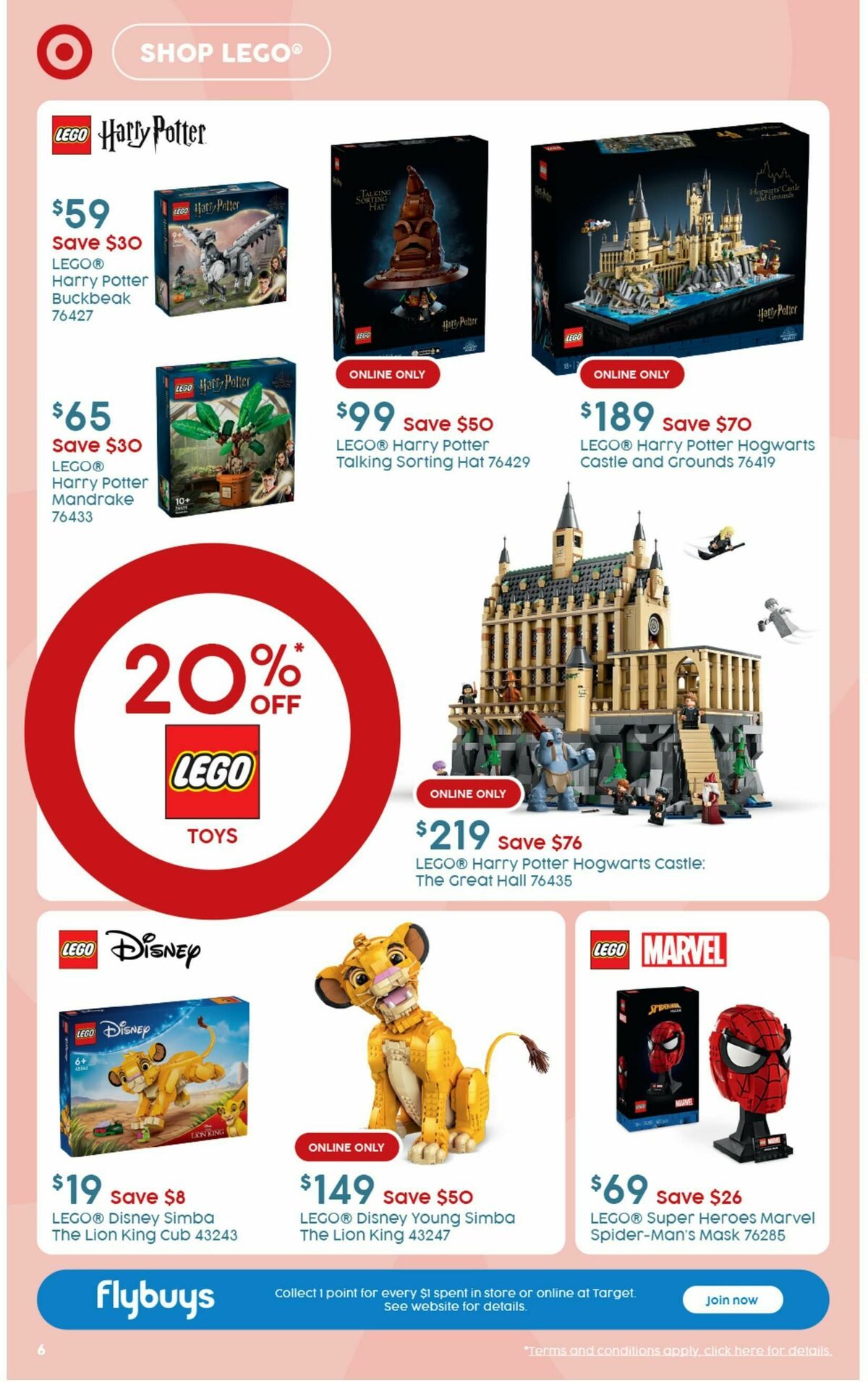 Target Catalogues from 19 September