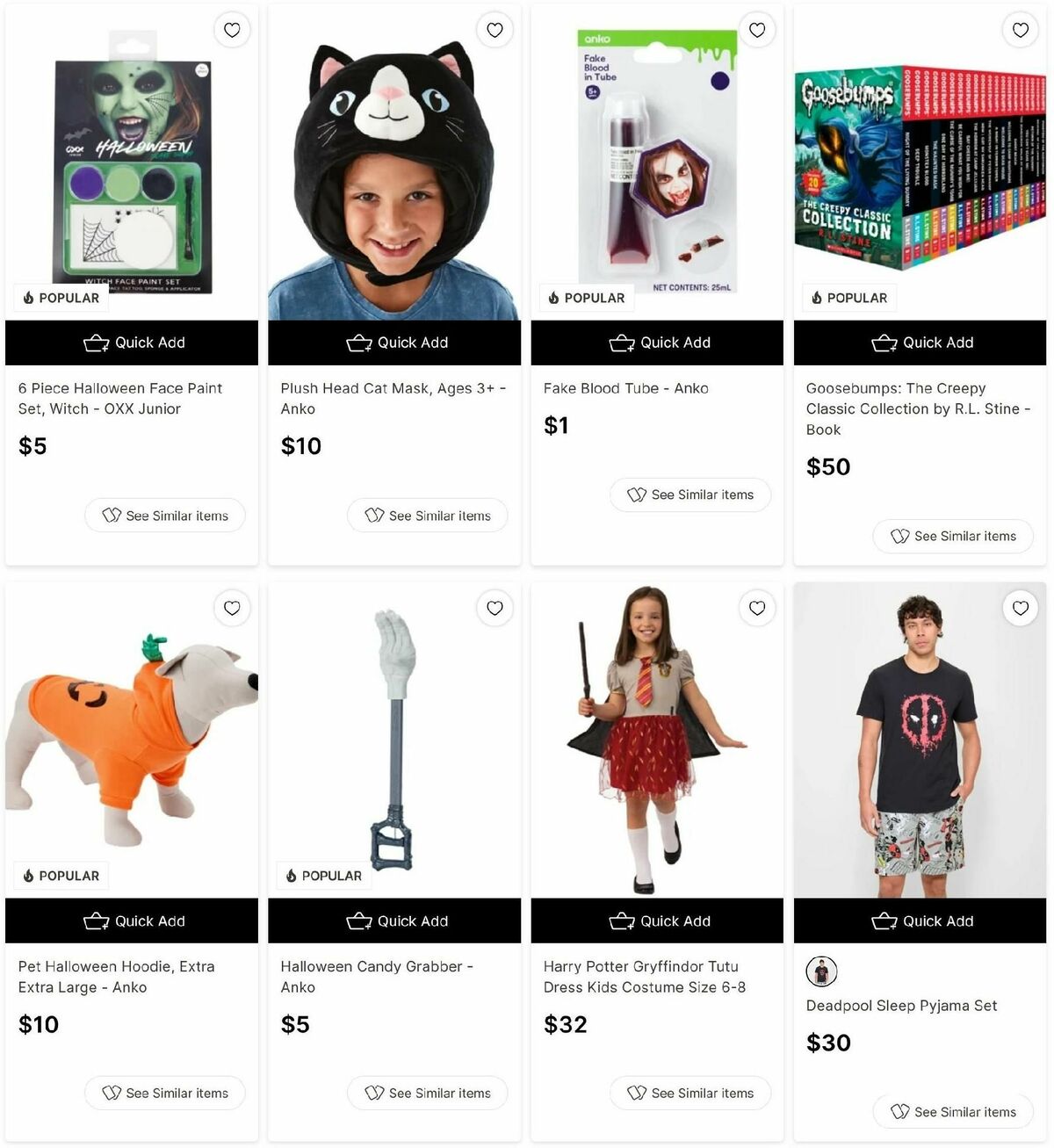 Target Catalogues from 10 October