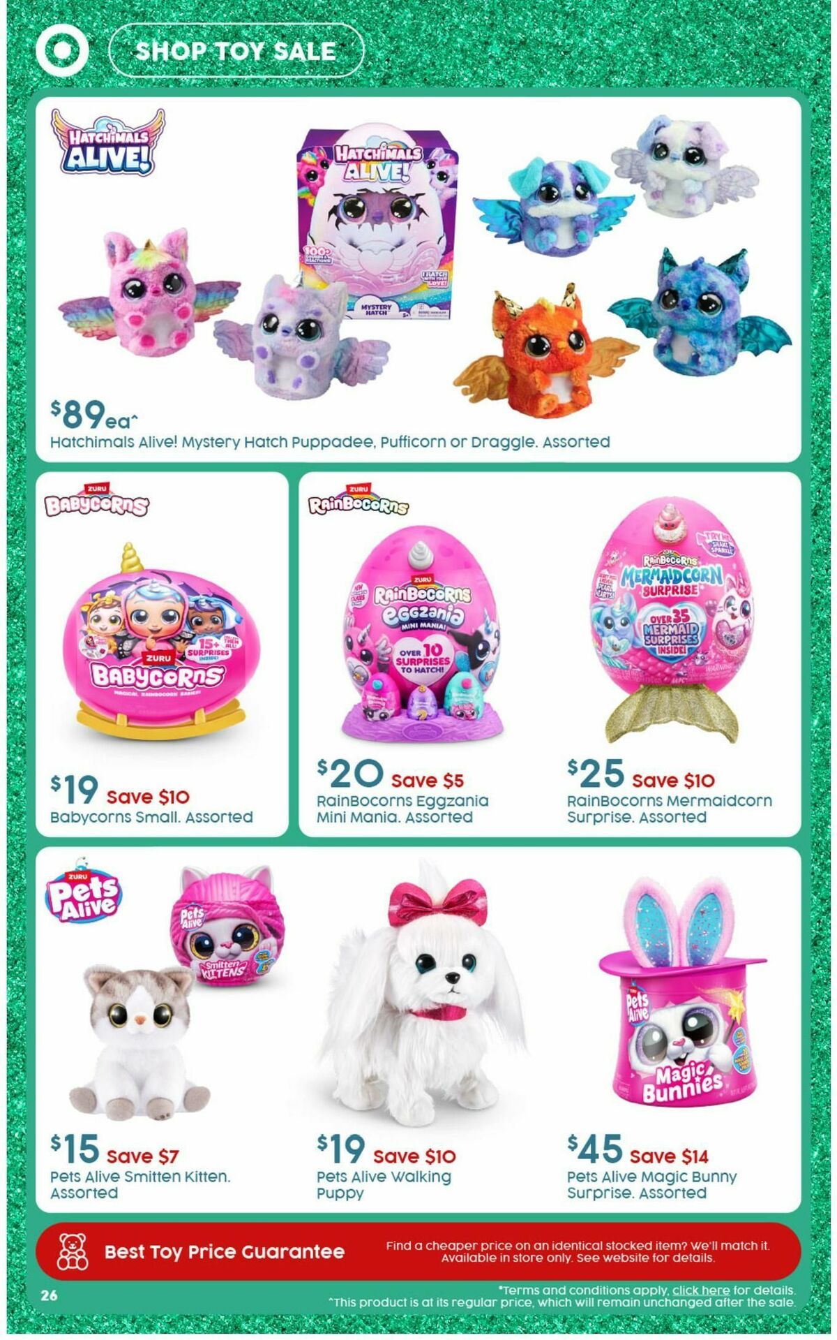 Target Catalogues from 7 November