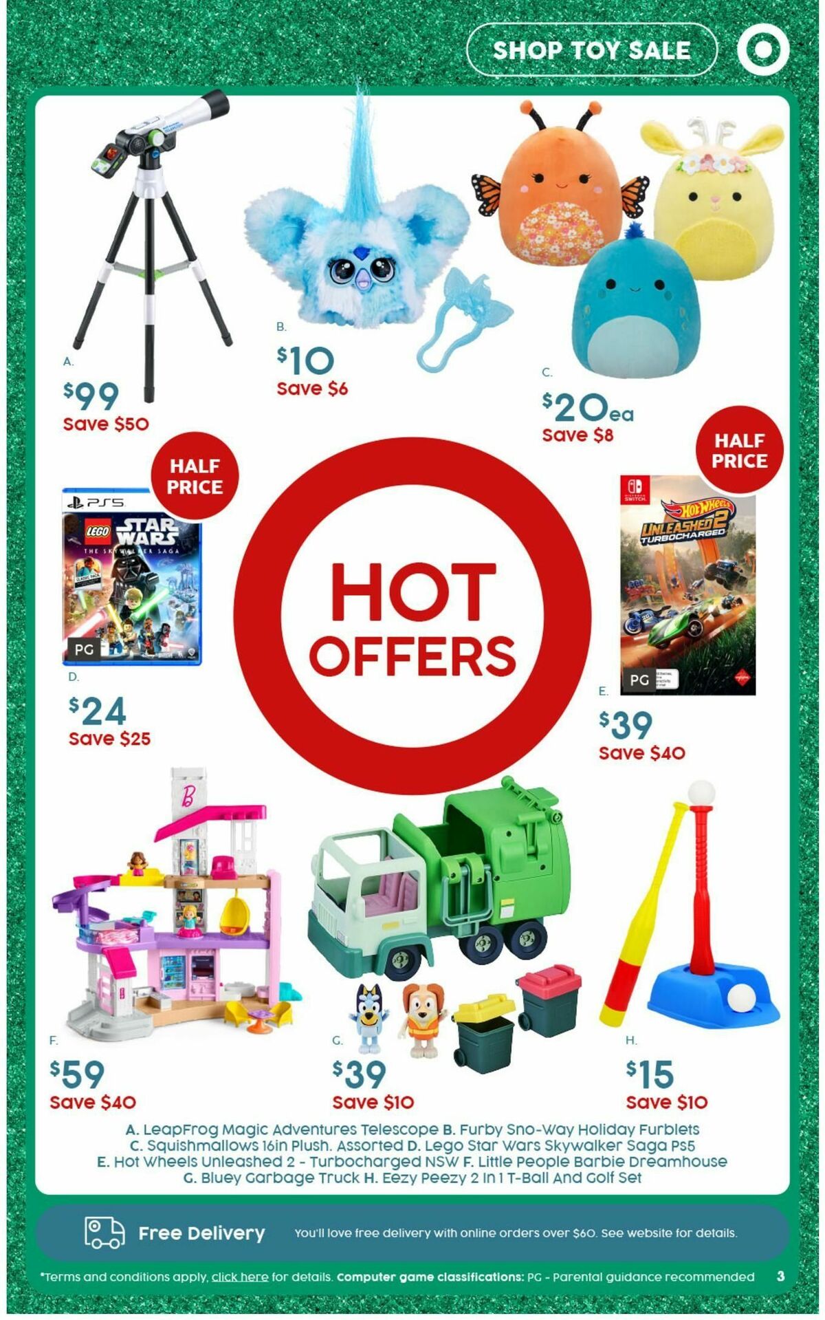 Target Catalogues from 7 November