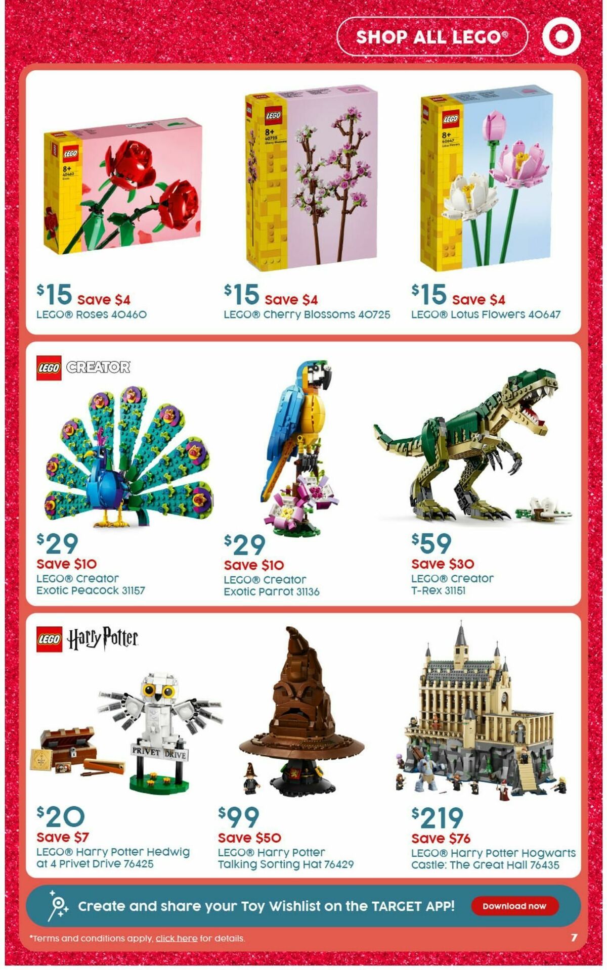 Target Catalogues from 7 November