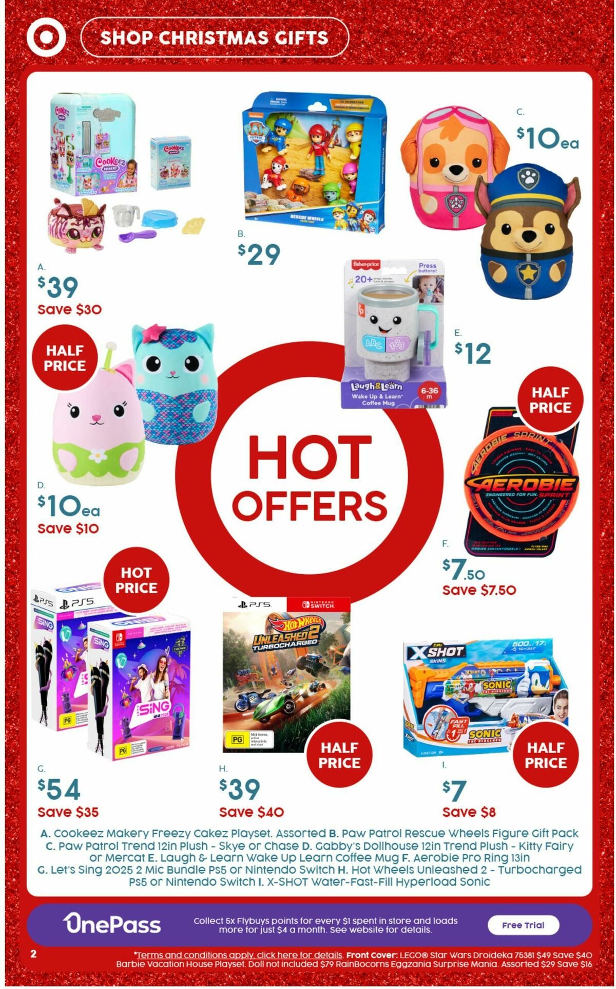 Target Catalogues from 12 December