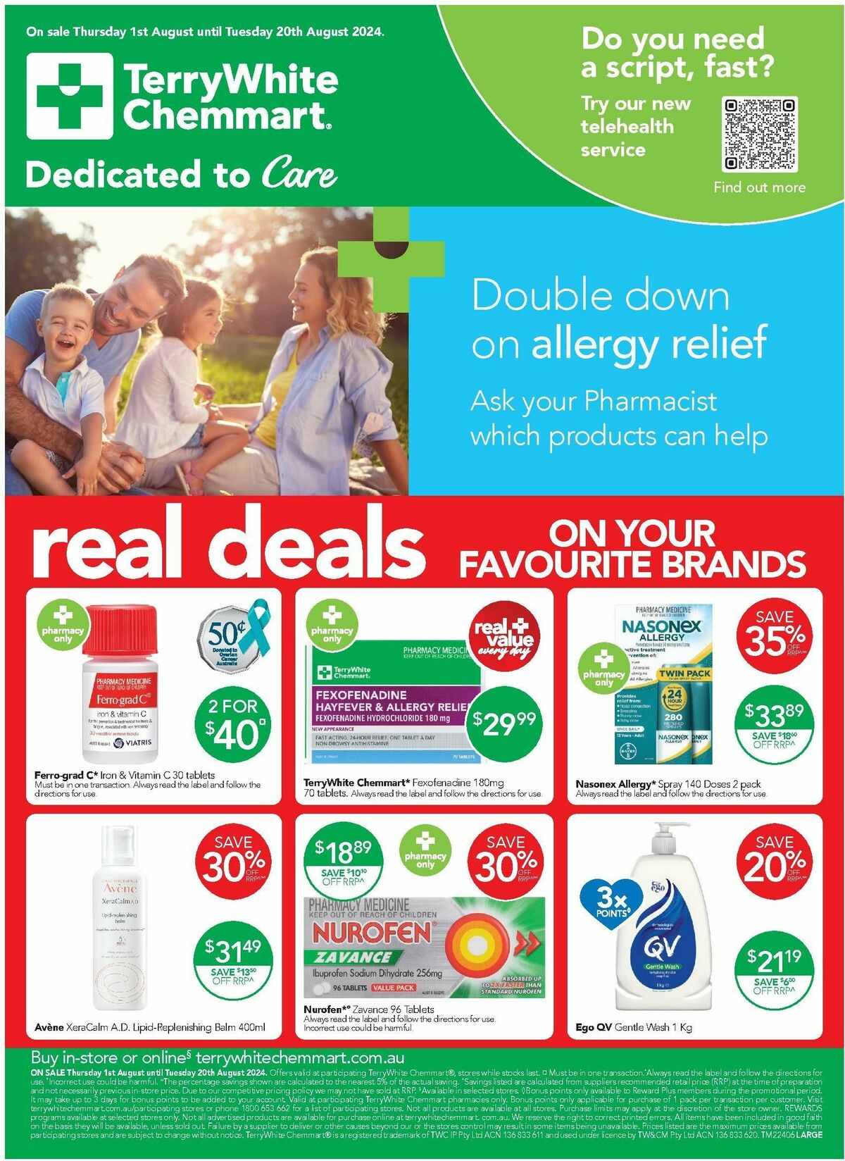 TerryWhite Chemmart Catalogues from 1 August