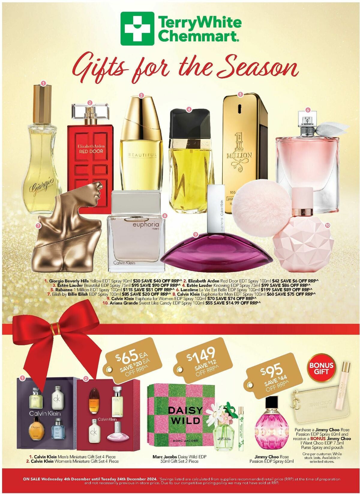 TerryWhite Chemmart Gifts for the Season Catalogues from 4 December