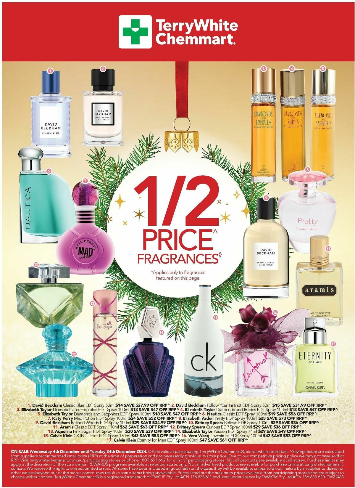 TerryWhite Chemmart Gifts for the Season Catalogues from 4 December