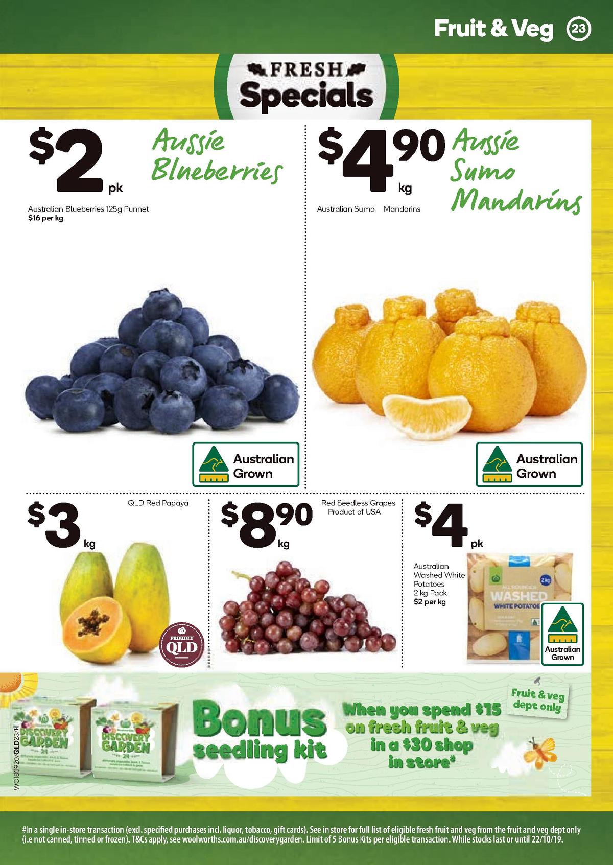 Woolworths Catalogues from 18 September