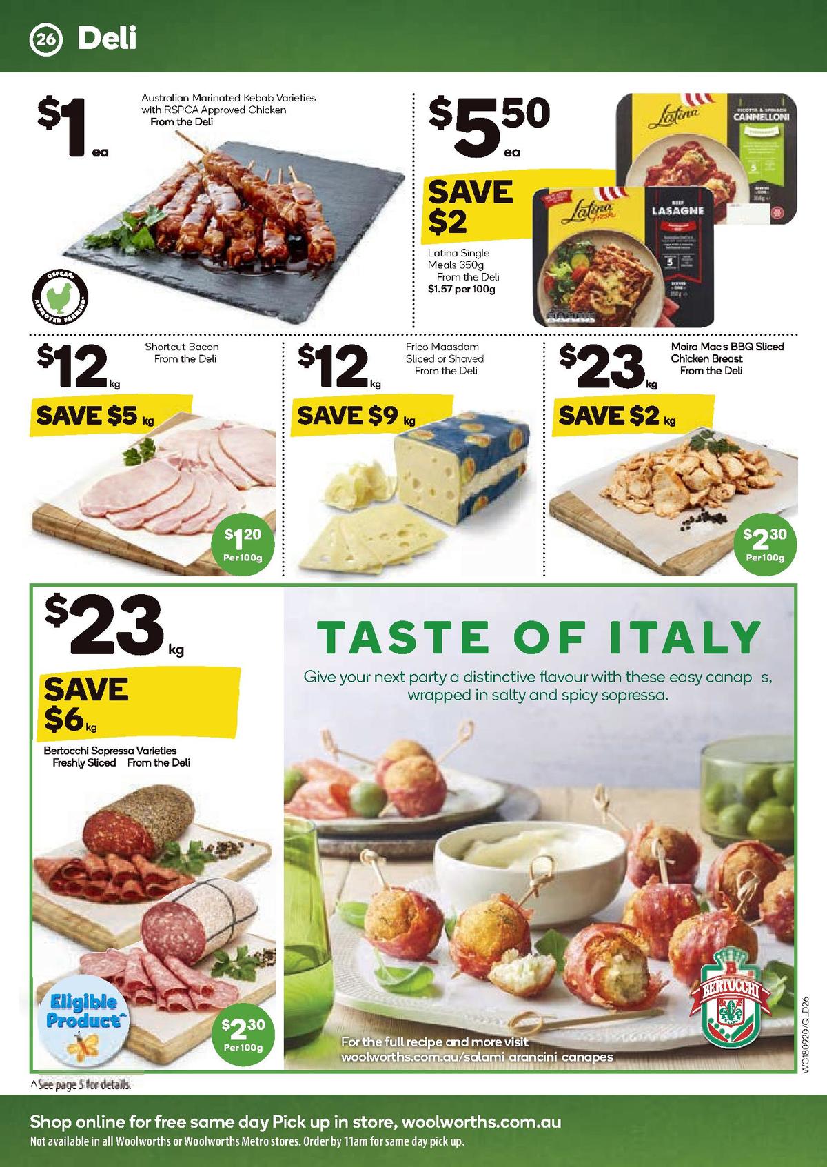 Woolworths Catalogues from 18 September