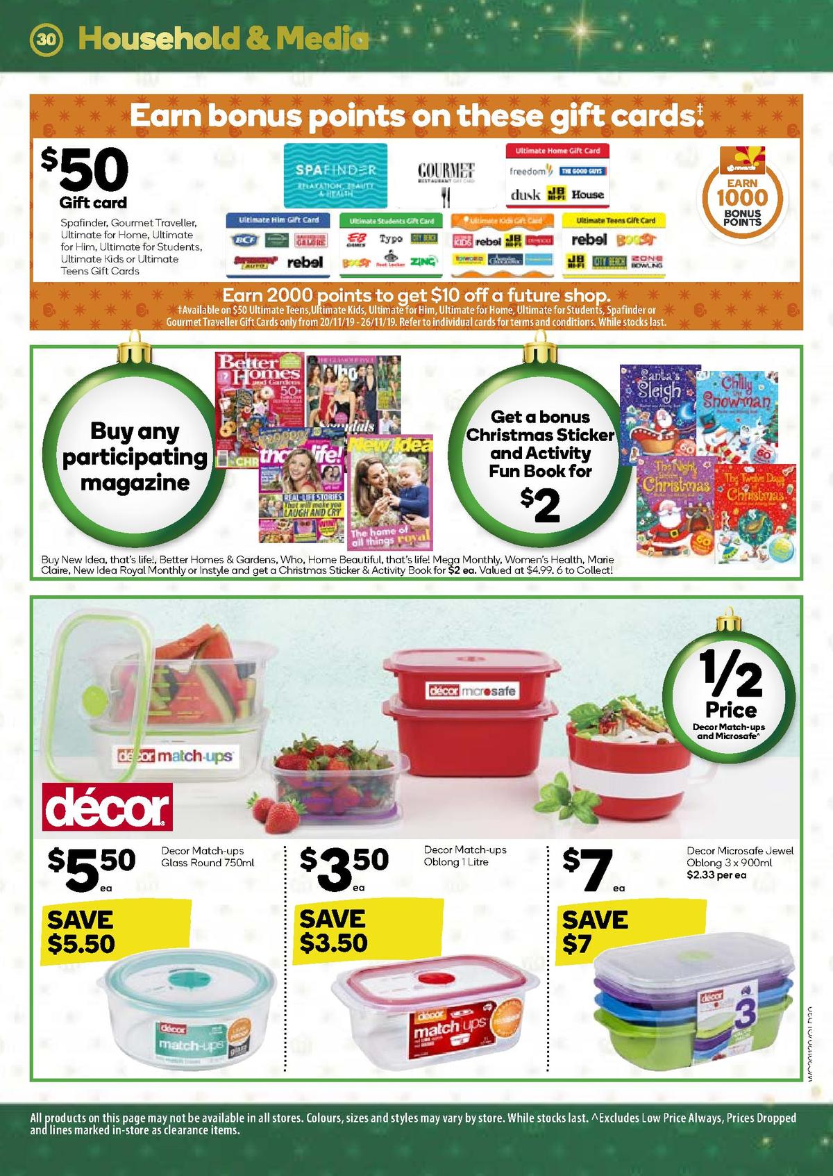 Woolworths Catalogues from 20 November