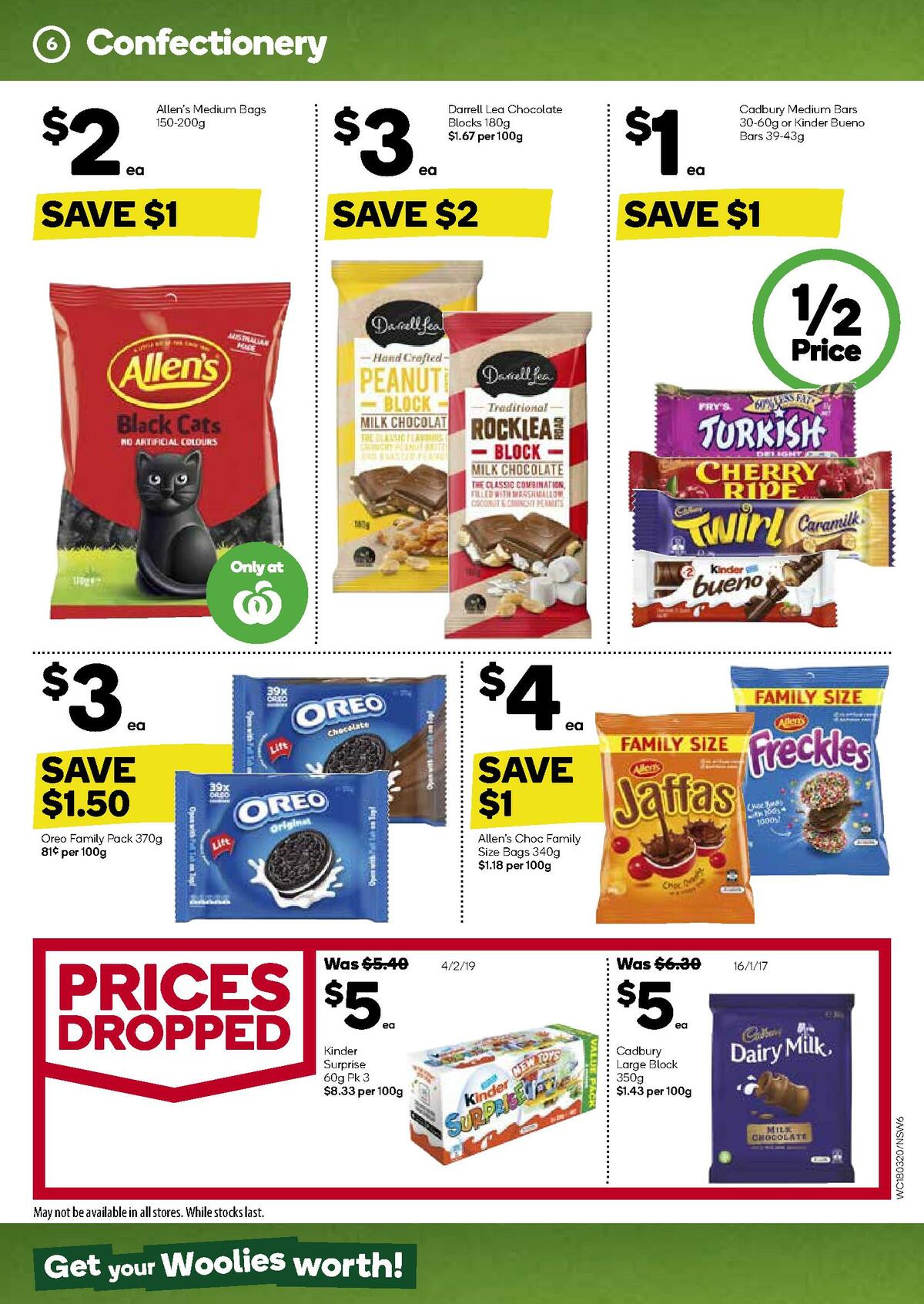 Woolworths Catalogues from 18 March