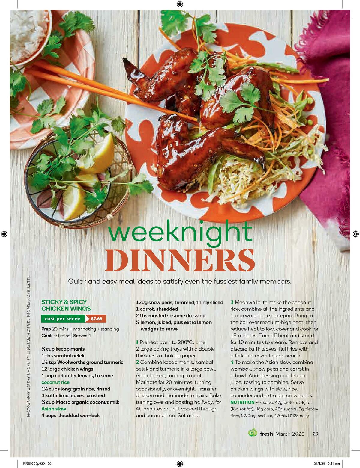 Woolworths Magazine March Catalogues from 1 March