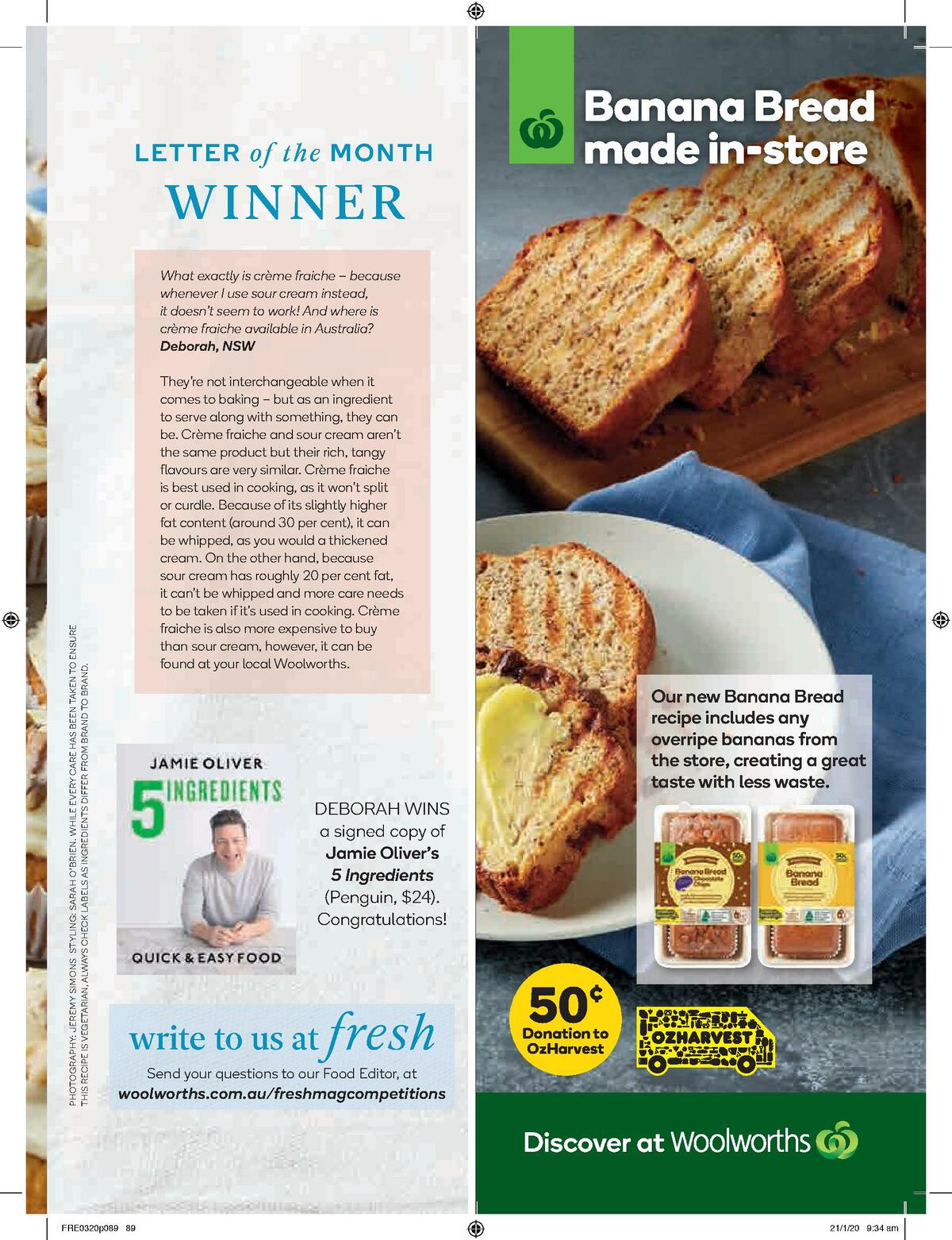 Woolworths Magazine March Catalogues from 1 March