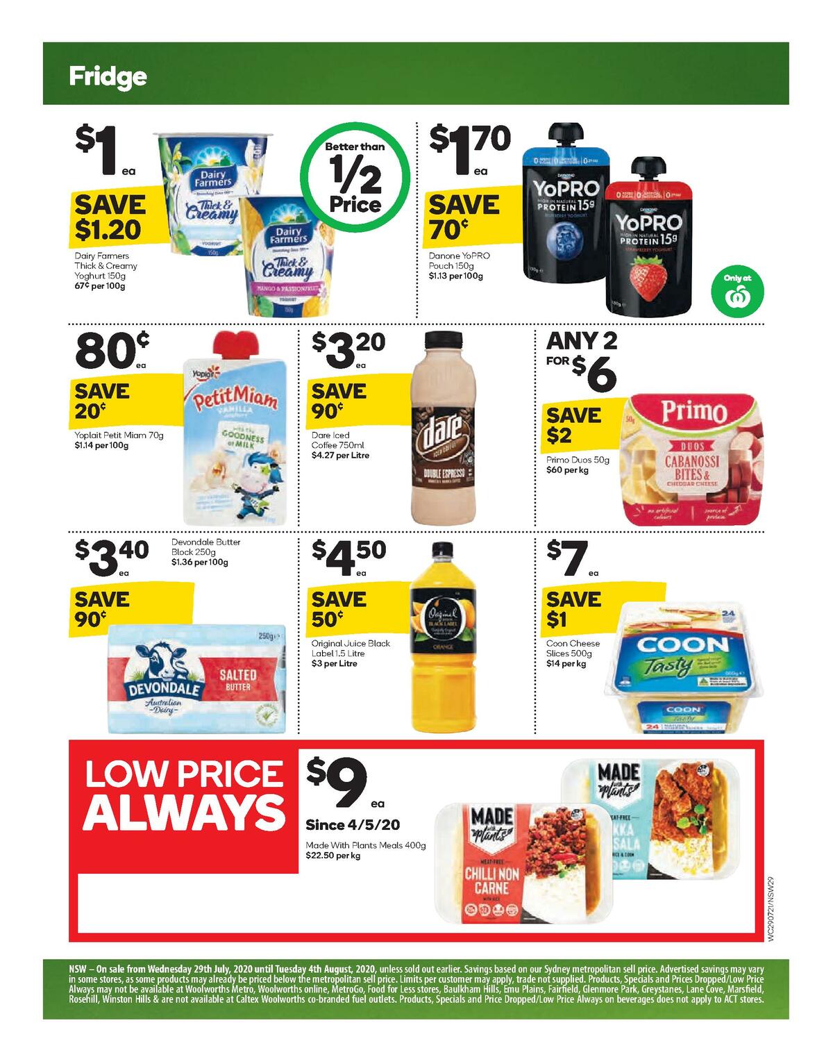 Woolworths Catalogues from 29 July