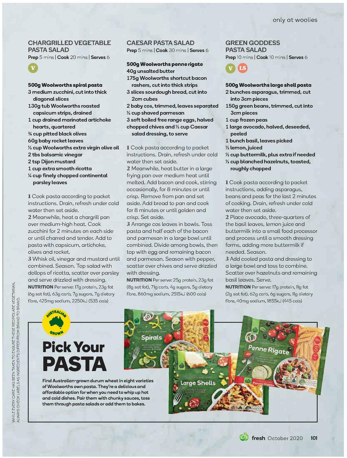 Woolworths Magazine October 2020 Catalogues from 1 October