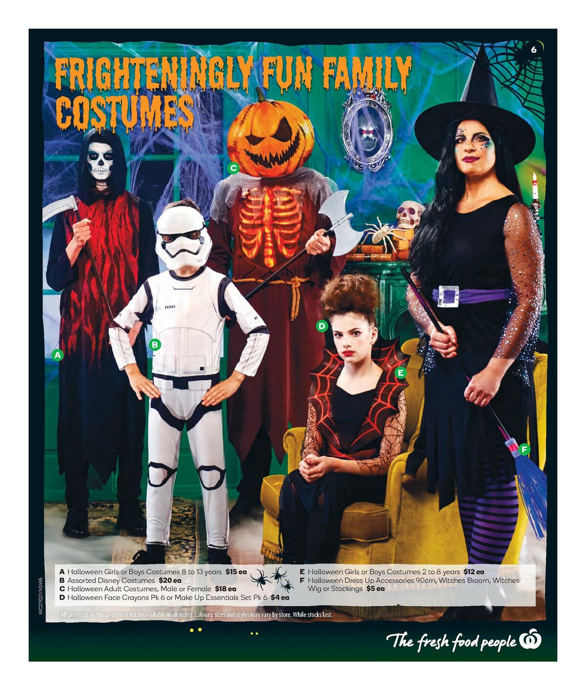 Woolworths Happy Halloween Catalogues from 21 October