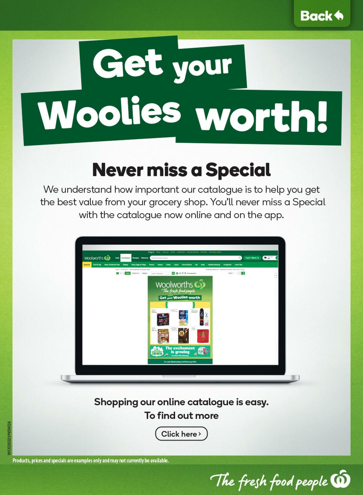 Woolworths Catalogues from 3 March