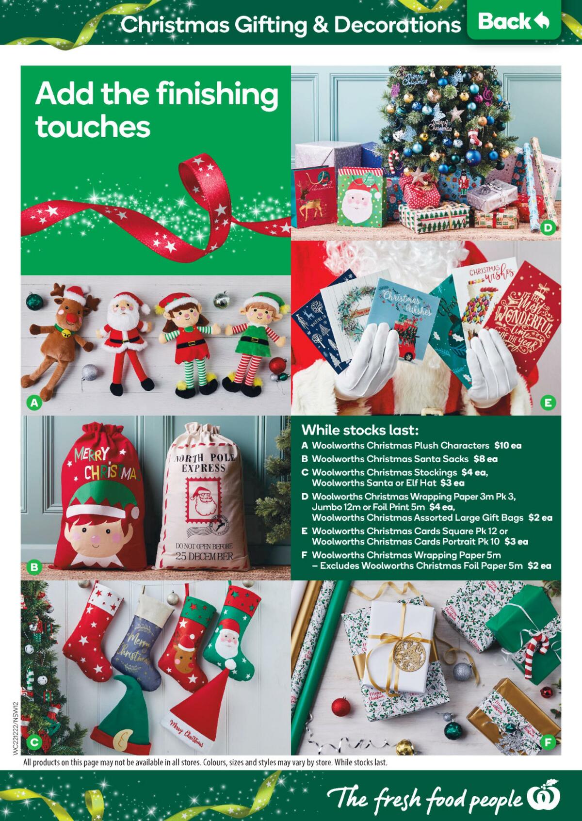 Woolworths Catalogues from 22 December