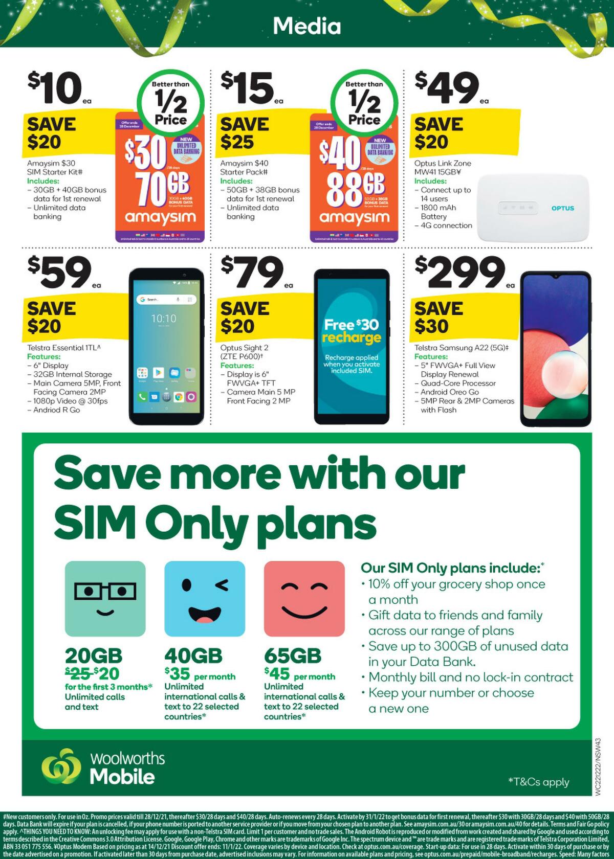 Woolworths Catalogues from 22 December