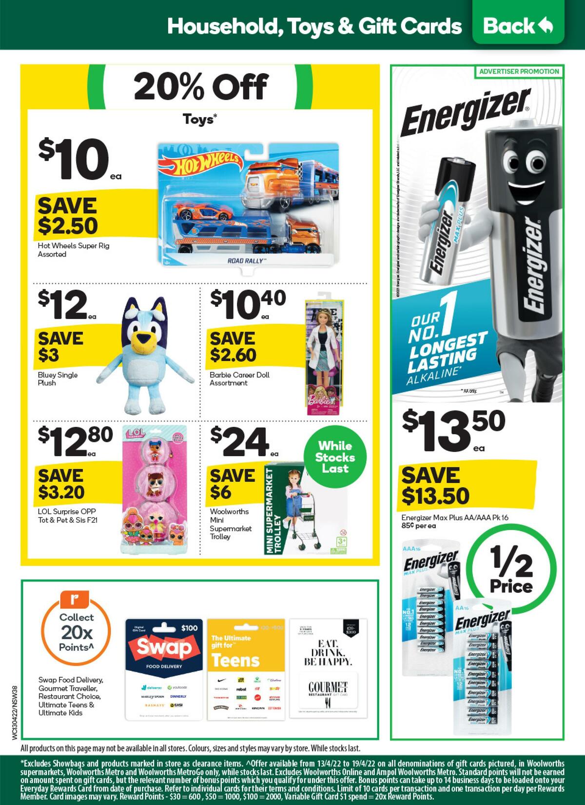 Woolworths Catalogues from 13 April