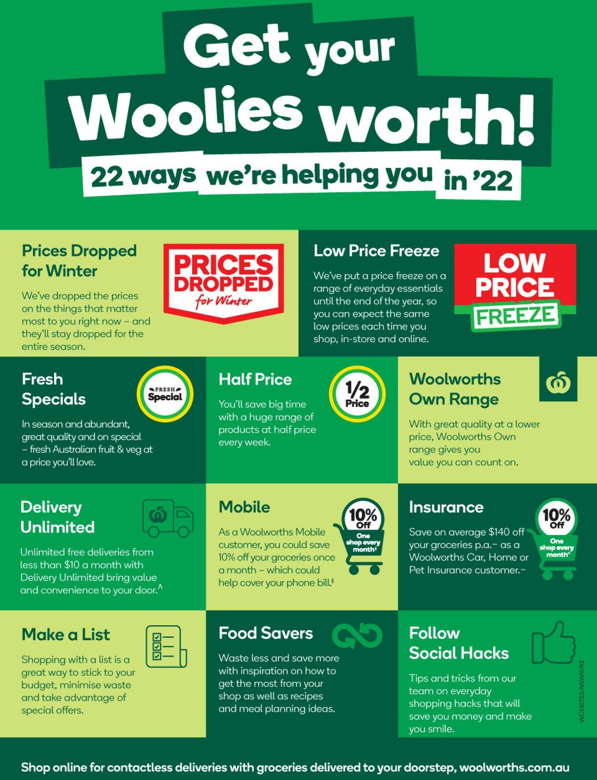 Woolworths Catalogues from 13 July