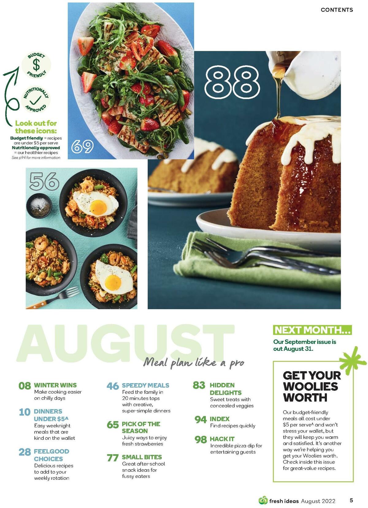 Woolworths Fresh Ideas Magazine August Catalogues from 1 August