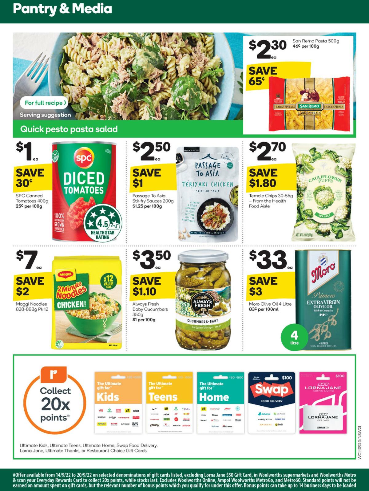 Woolworths Catalogues from 14 September