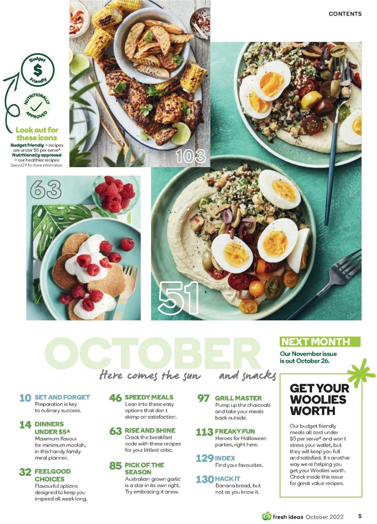 Woolworths Fresh Ideas Magazine October Catalogues from 1 October