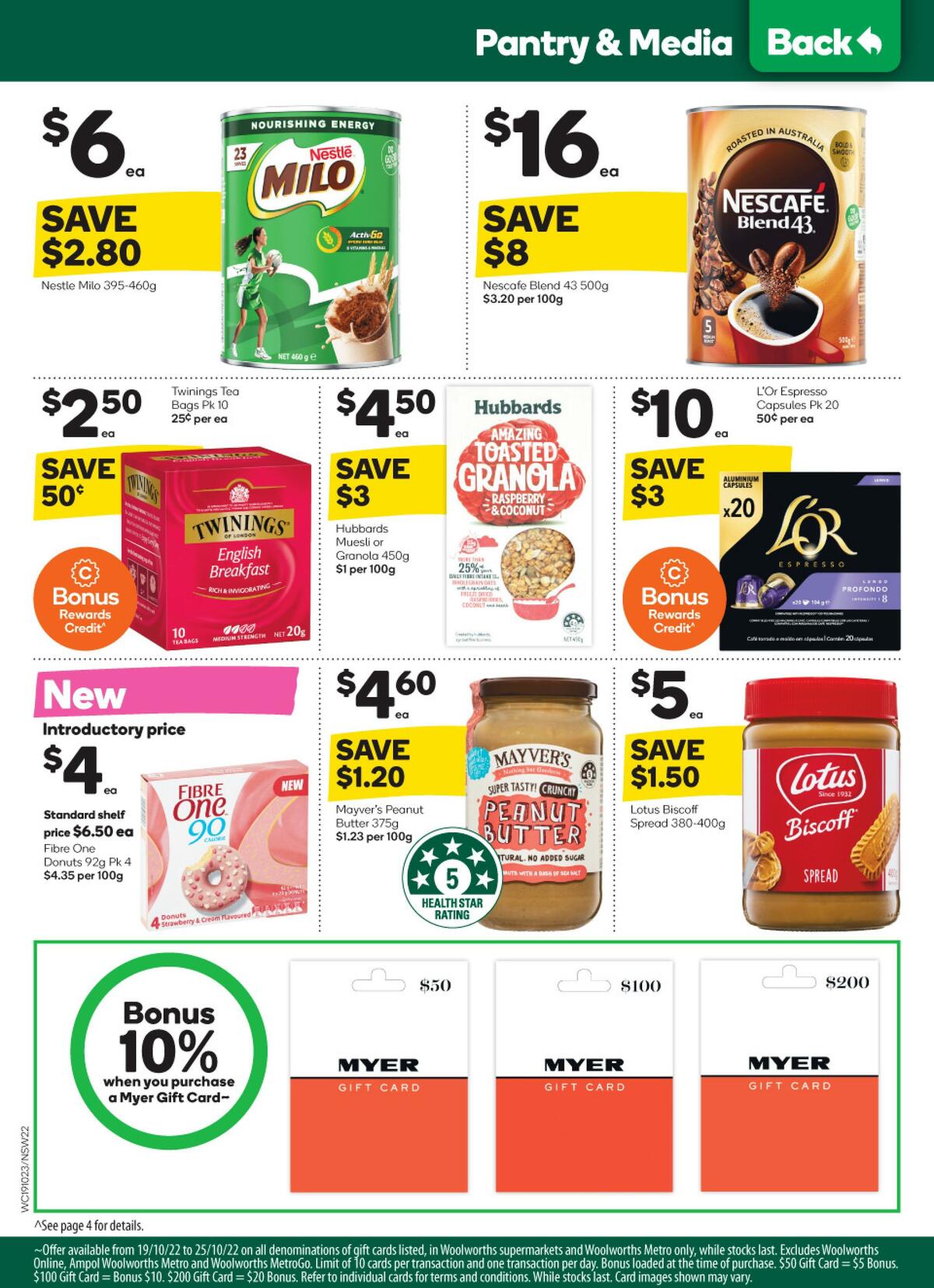 Woolworths Catalogues from 19 October