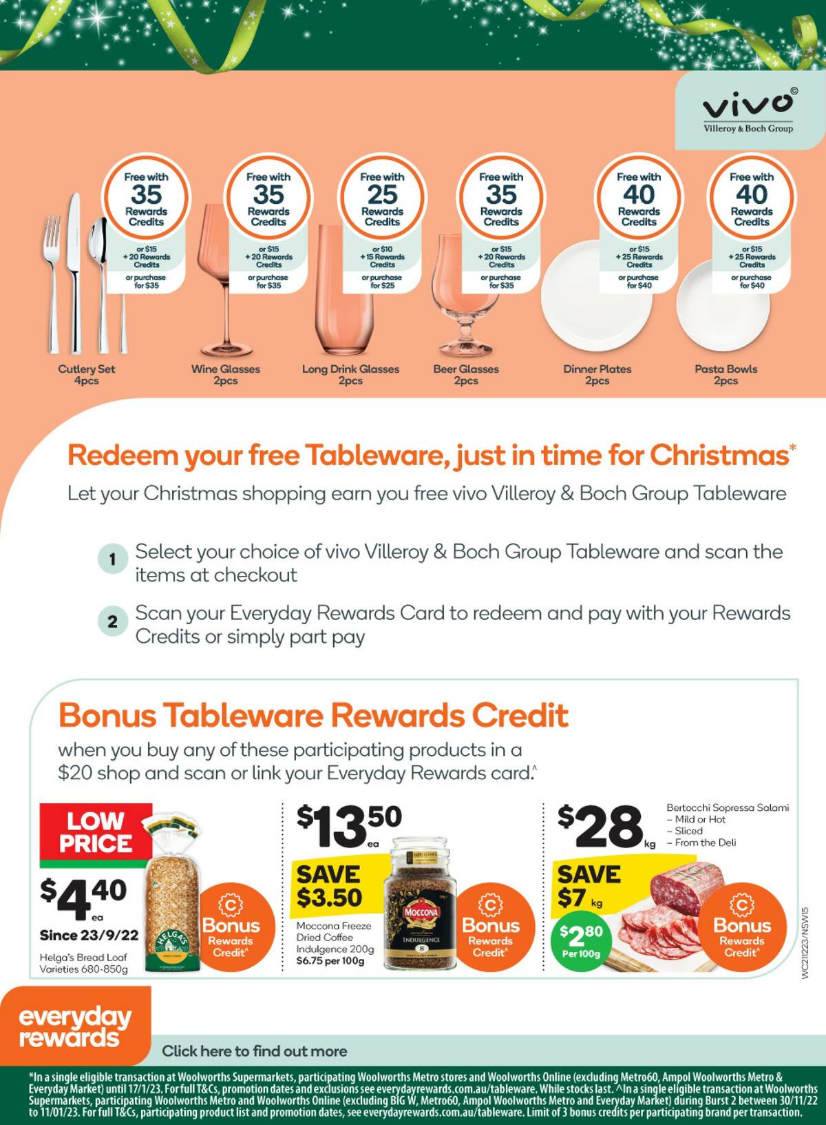 Woolworths Catalogues from 21 December