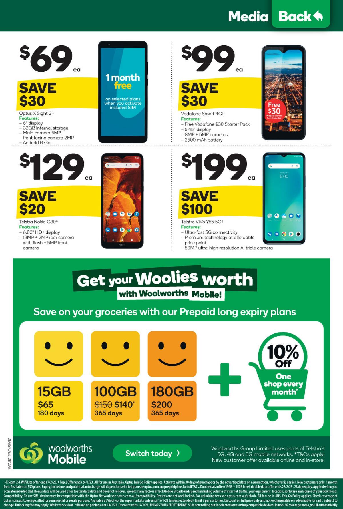 Woolworths Back to School Catalogues from 11 January