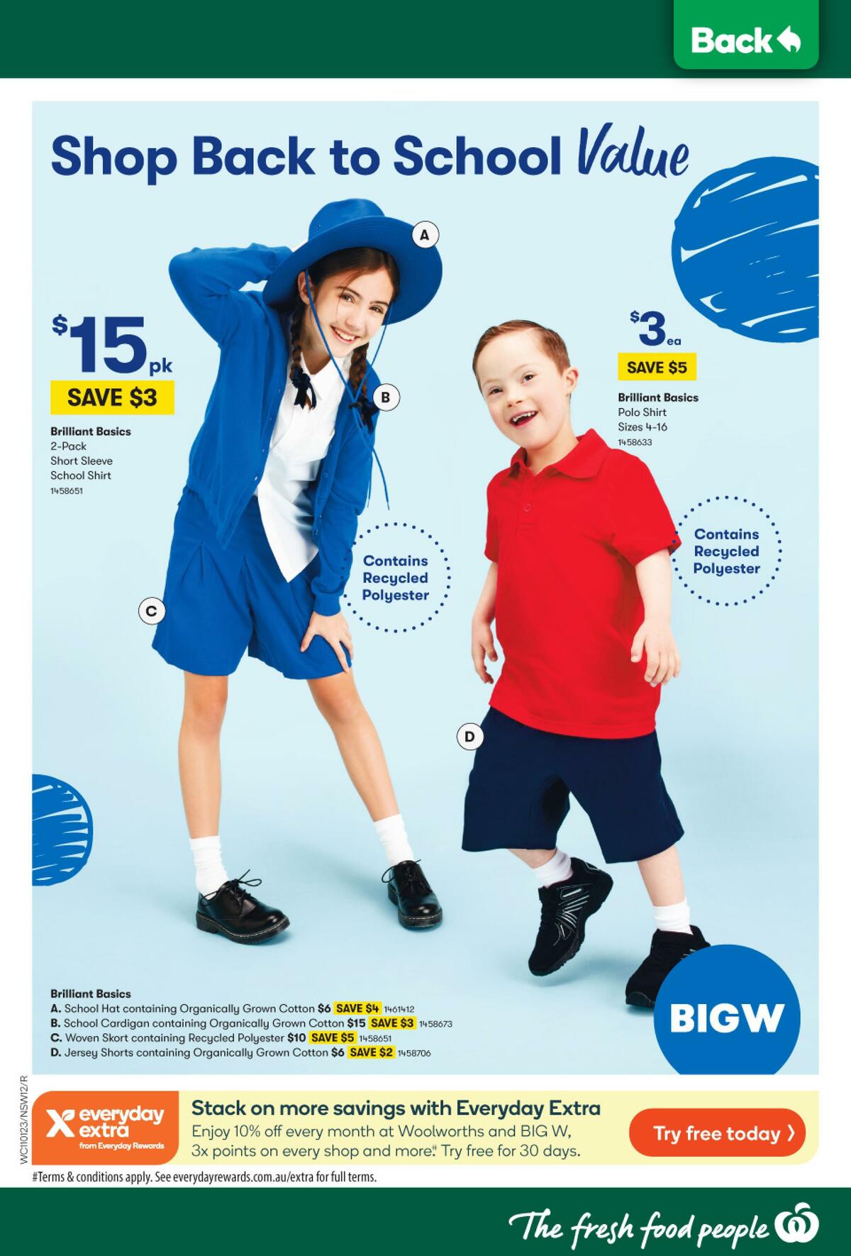 Woolworths Back to School Catalogues from 11 January