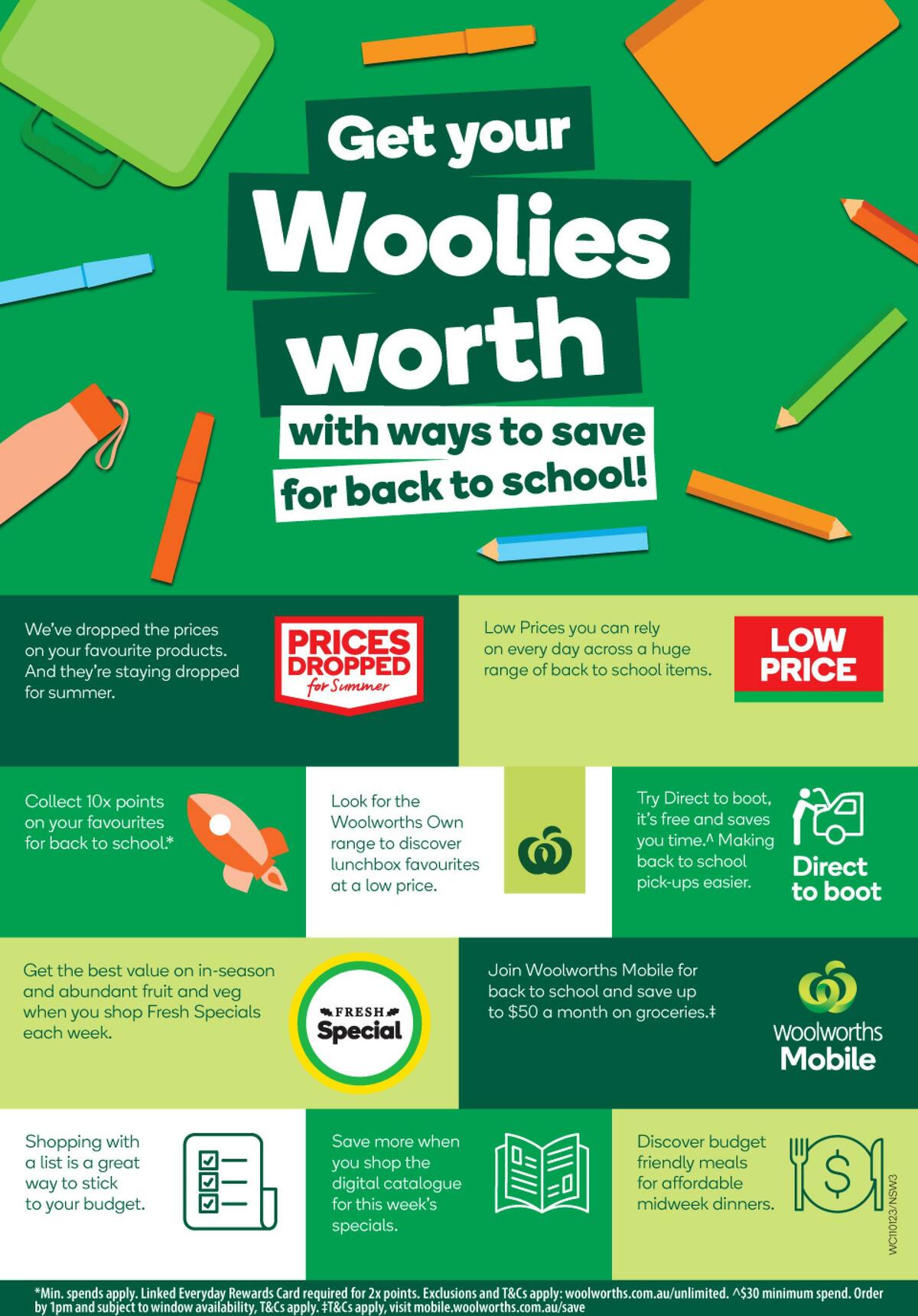 Woolworths Back to School Catalogues from 11 January