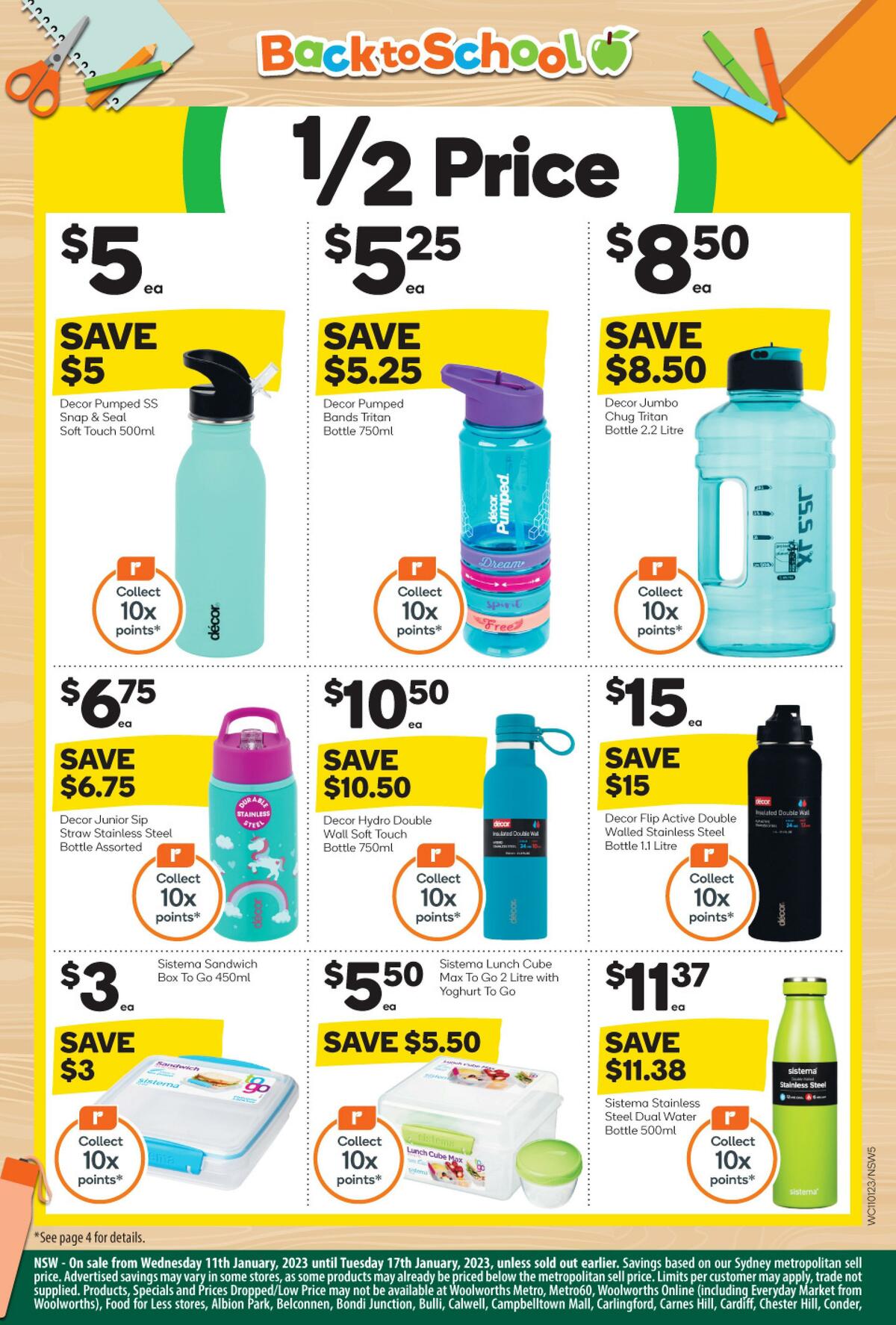 Woolworths Back to School Catalogues from 11 January